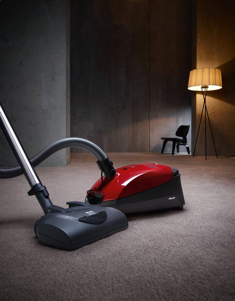 Miele CLASSIC C1 HOME CARE POWERLINE SBCN 0MANGO RED Classic C1 Home Care Powerline - Sbcn0 - Canister Vacuum Cleaners With Electrobrush For Thorough Cleaning Of Heavy-Duty Carpeting.