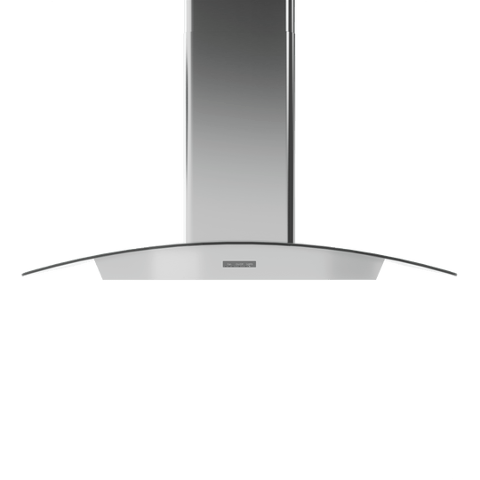 Zephyr BMIE36CG Brisas Curved Glass Chim. Wall, 36" G, 600 Cfm, Act, Led