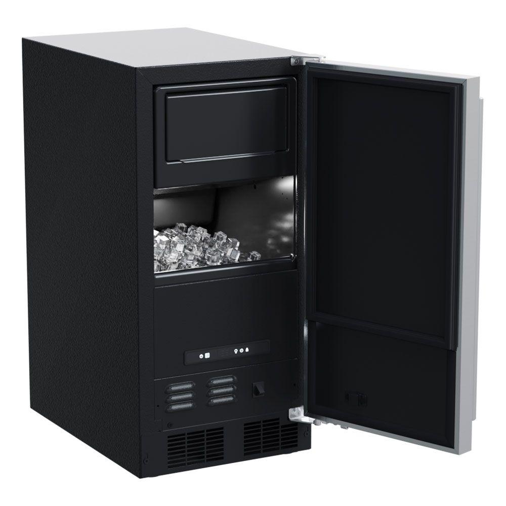 Marvel MACL215IS01B 15-In Low Profile Built-In Clear Ice Machine, Gravity Drain Application With Door Style - Panel Ready
