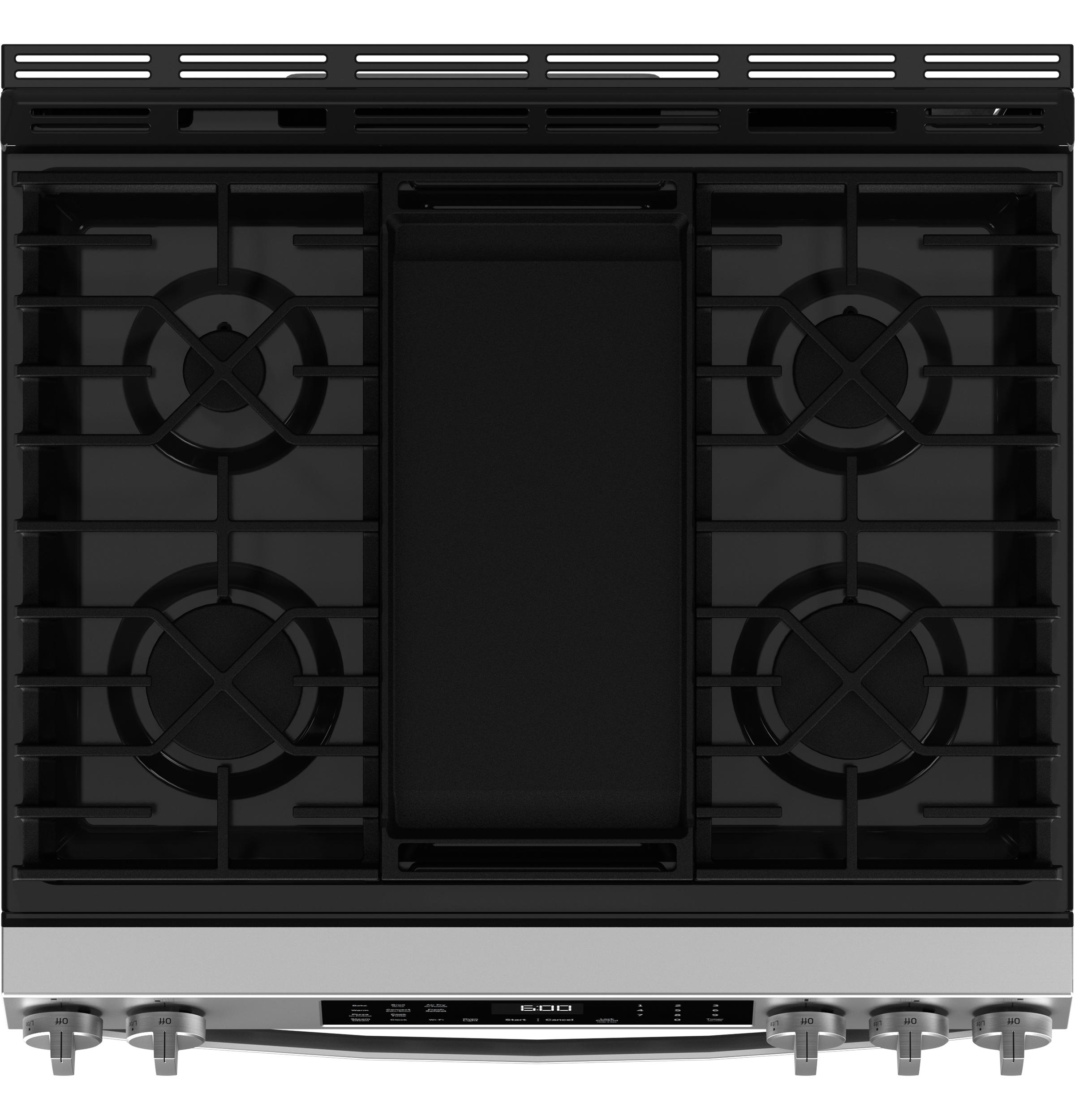 Ge Appliances GGS600AVFS Ge® 30" Slide-In Front-Control Convection Gas Range With No Preheat Air Fry And Easywash™ Oven Tray