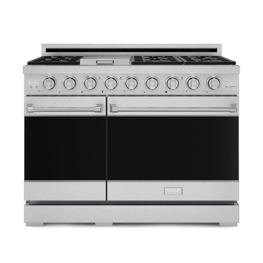 Thor Kitchen RSG48E 48 Inch Professional Gas Range With Pro-Style Knobs In Stainless Steel Gordon Ramsay Series - Rsg48E