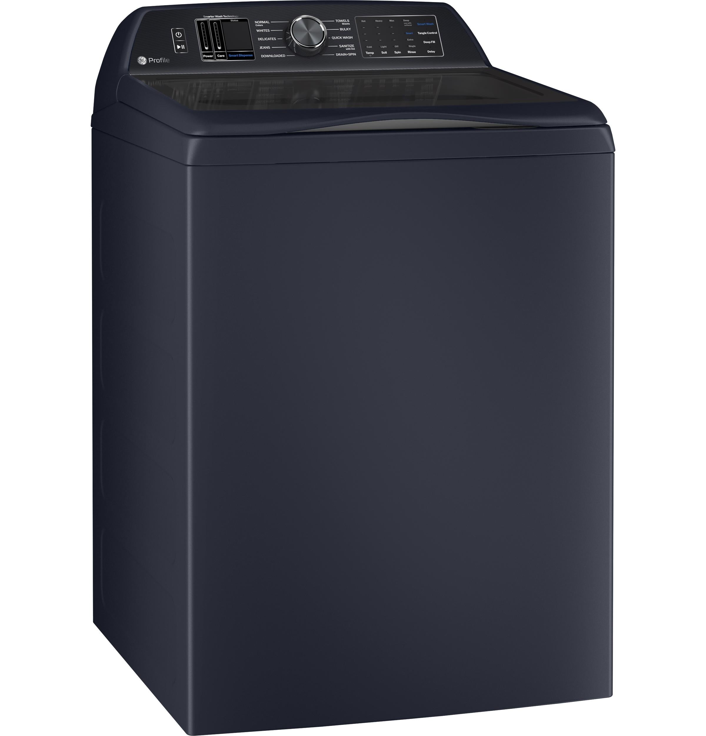 Ge Appliances PTW805BPWRS Ge Profile™ Energy Star® 5.3 Cu. Ft. Capacity Washer With Smarter Wash Technology And Adaptive Smartdispense