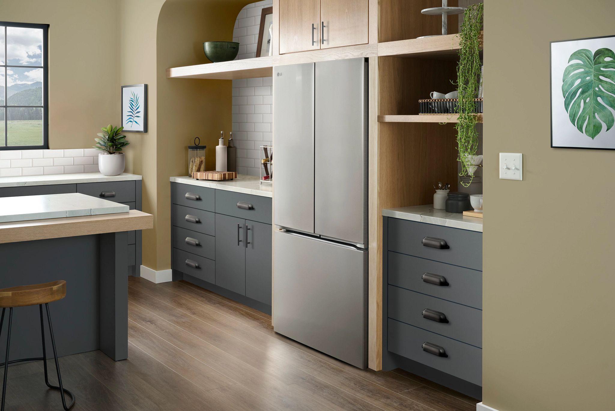 Lg LF25Z6211S 25 Cu. Ft. Counter-Depth Max™ With Zero Clearance™ 3-Door French Door Refrigerator With Thin Door Design