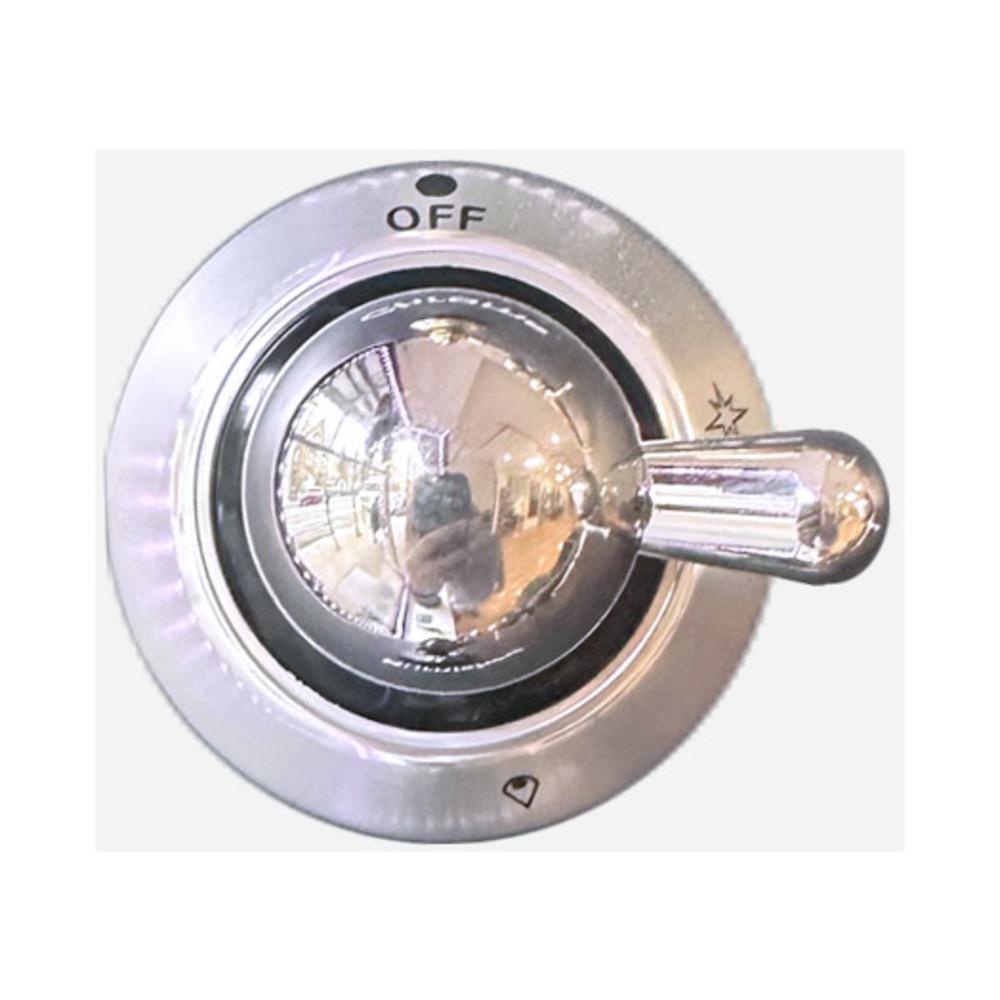 Ilve EG9492003000108 Ilve Parts Eg9492003000108 Chrome Knob For Dual Ring Gas Burners Of Majestic Ranges (G/353/10/08)