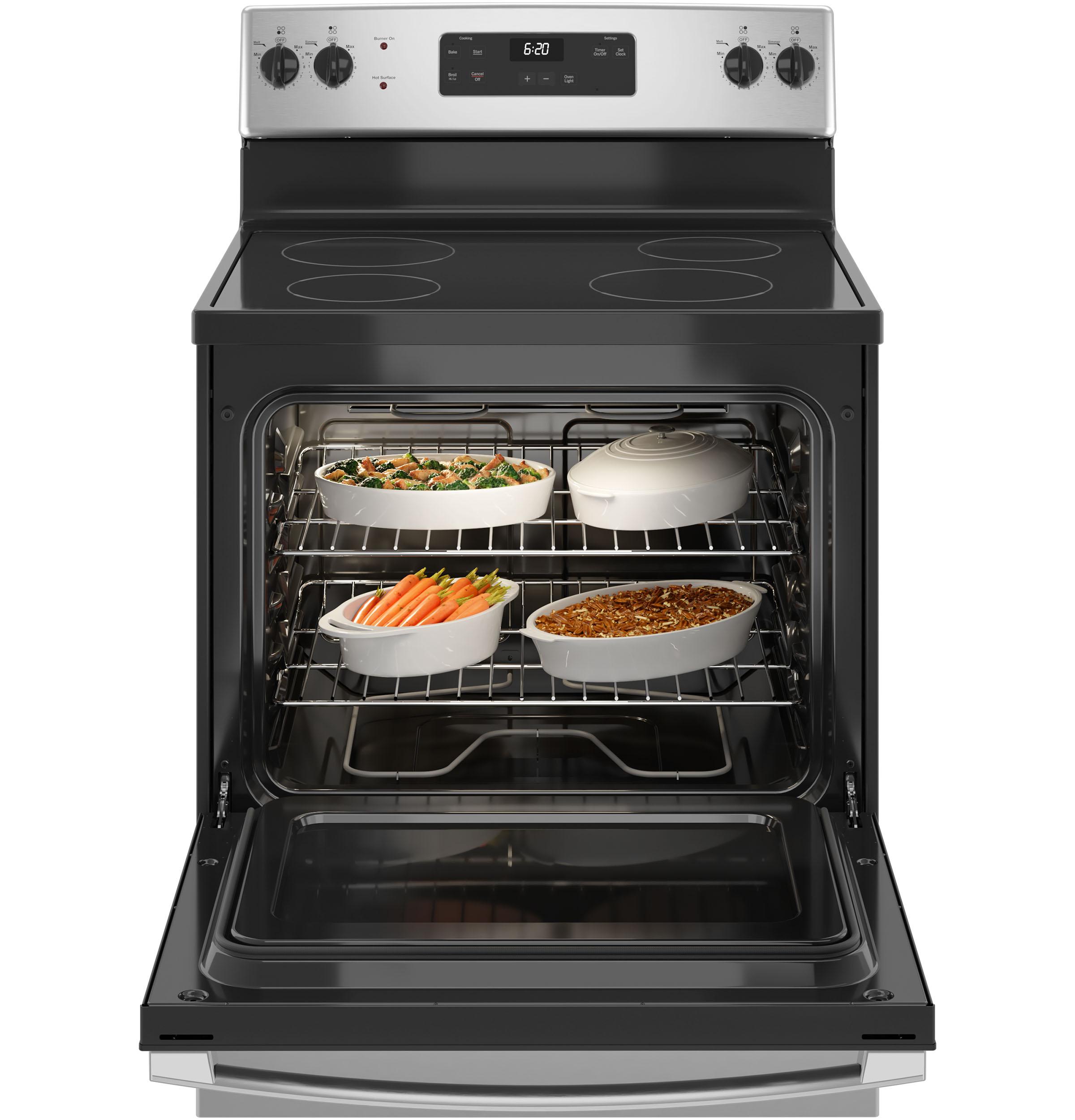 Ge Appliances JBS62RWSS Ge 30" Free-Standing Electric Radiant Smooth Cooktop Range