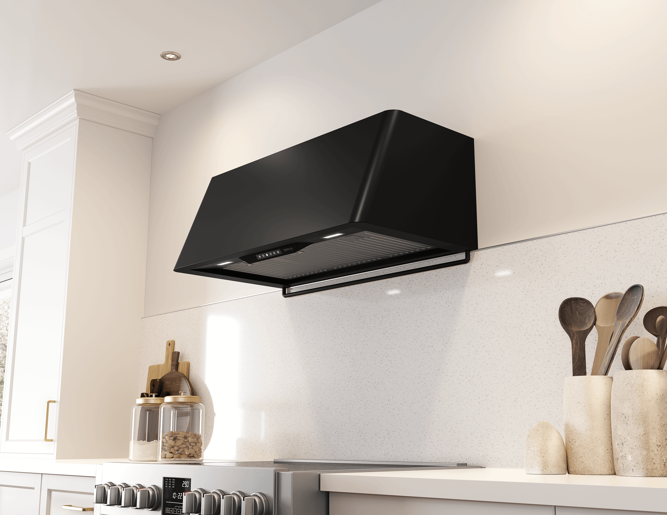 Zephyr DMEE48AMBX Mesa 48In, Matte Black, Blower Sold Separately