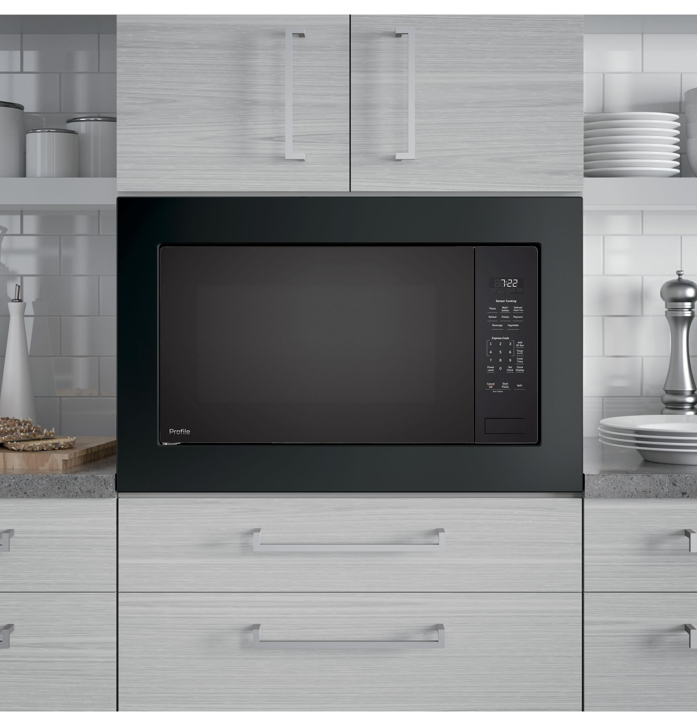 Ge Appliances PCWK22U1WBB Ge Profile™ 2.2 Cu. Ft. Built-In Sensor Microwave Oven