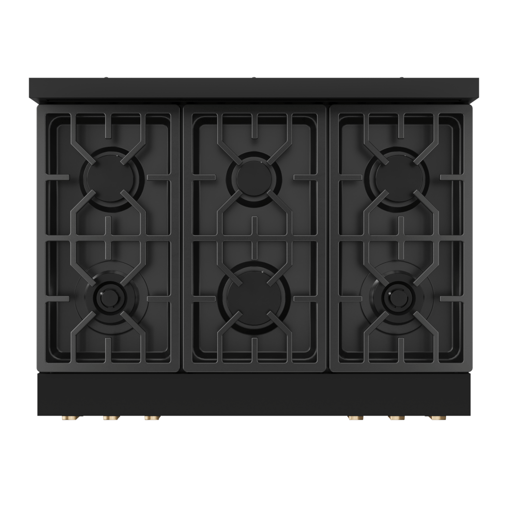 Thor Kitchen RSG36BLPBRZ 36 Inch Professional Lp Range With Tilt Panel Touch Control In Black/Bronze Gordon Ramsay Series - Rsg36Blp-Brz