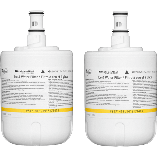 Jennair 8171413P Refrigerator Water Filter- Interior Turn (2 Pack)