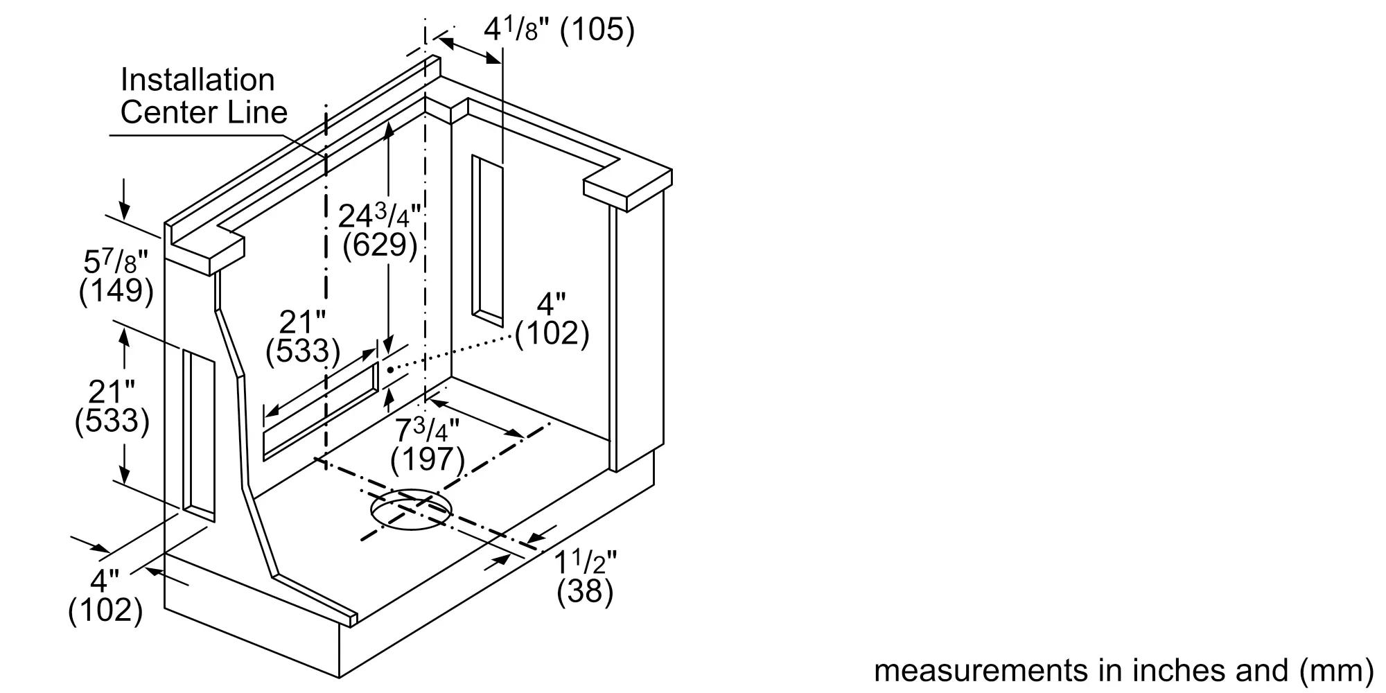 Bosch HDD86052UC 800 Series, Downdraft Hood, 37'', Stainless Steel Blower Sold Separately