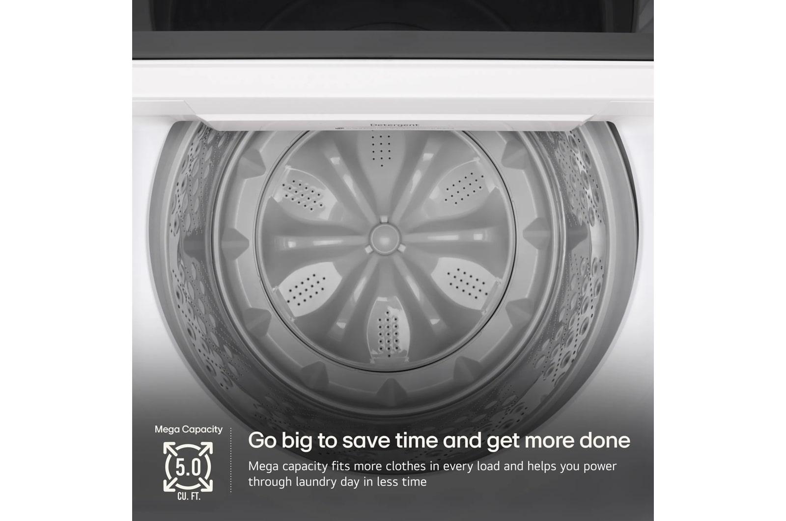 Lg WT8200CW 5.0 Cu. Ft. Mega Capacity Smart Top Load Washer With Easyunload™ & Ai Sensing