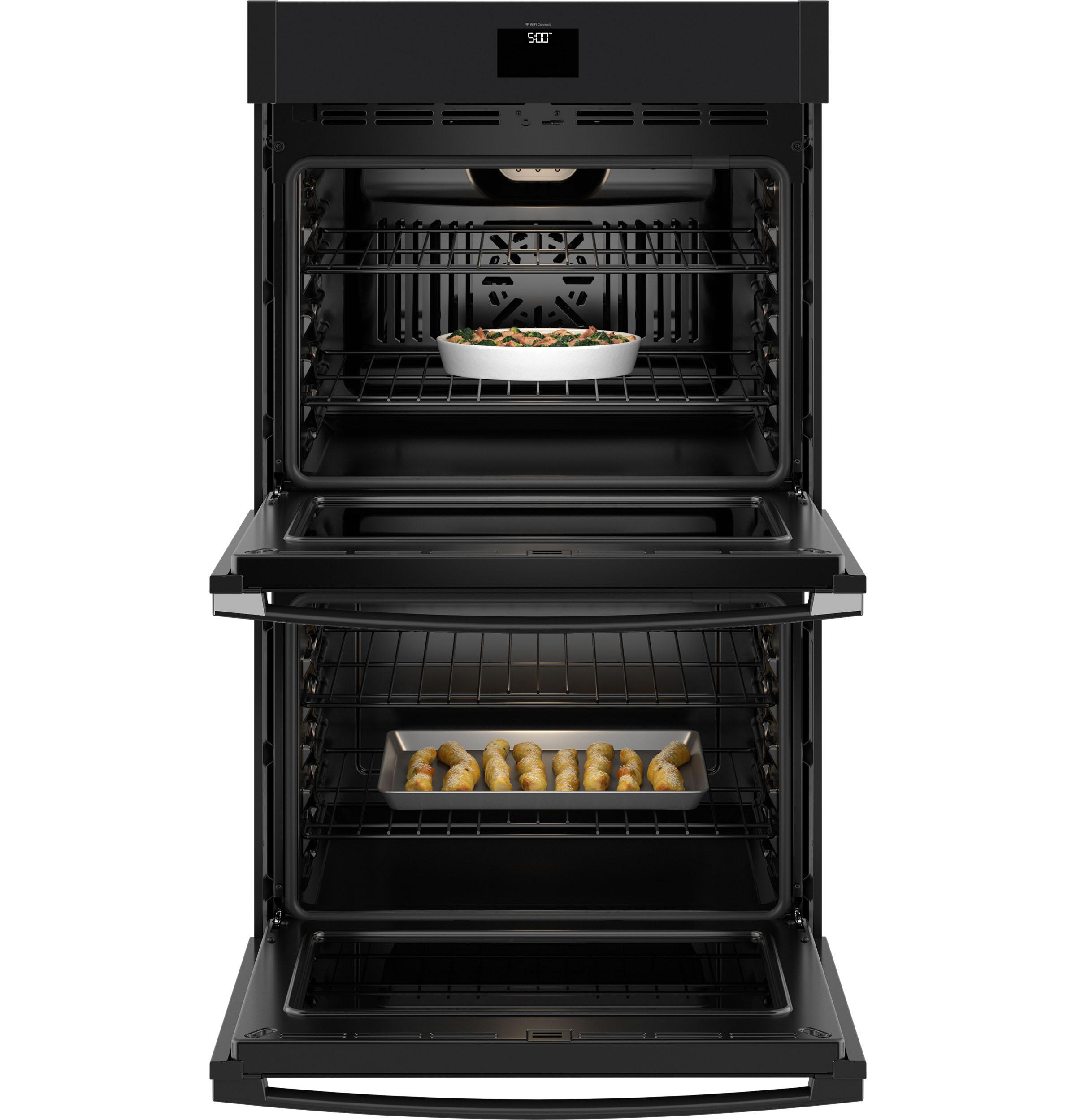 Ge Appliances JTD5000DVBB Ge® 30" Smart Built-In Self-Clean Convection Double Wall Oven With No Preheat Air Fry