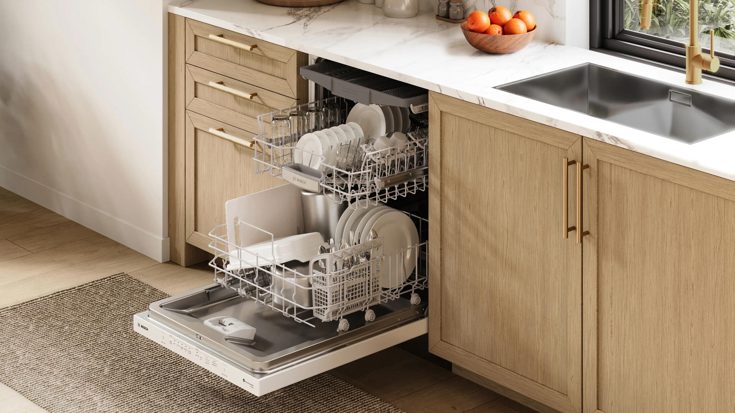 Bosch SHP65DM2N 500 Series, Built-Under Dishwasher, 24'', White