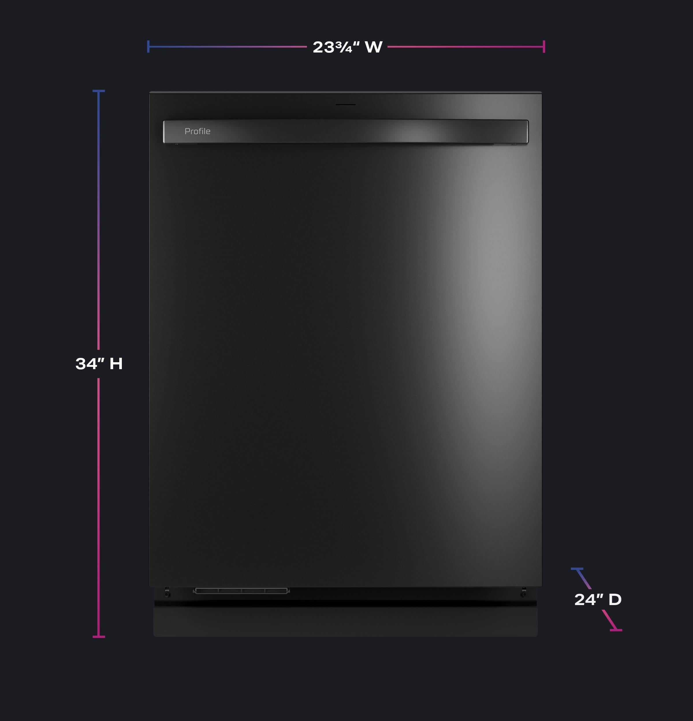 Ge Appliances PDT795SBVTS Ge Profile™ Energy Star Smart Ultrafresh System Dishwasher With Microban™ Antimicrobial Technology With Deep Clean Washing 3Rd Rack, 39 Dba