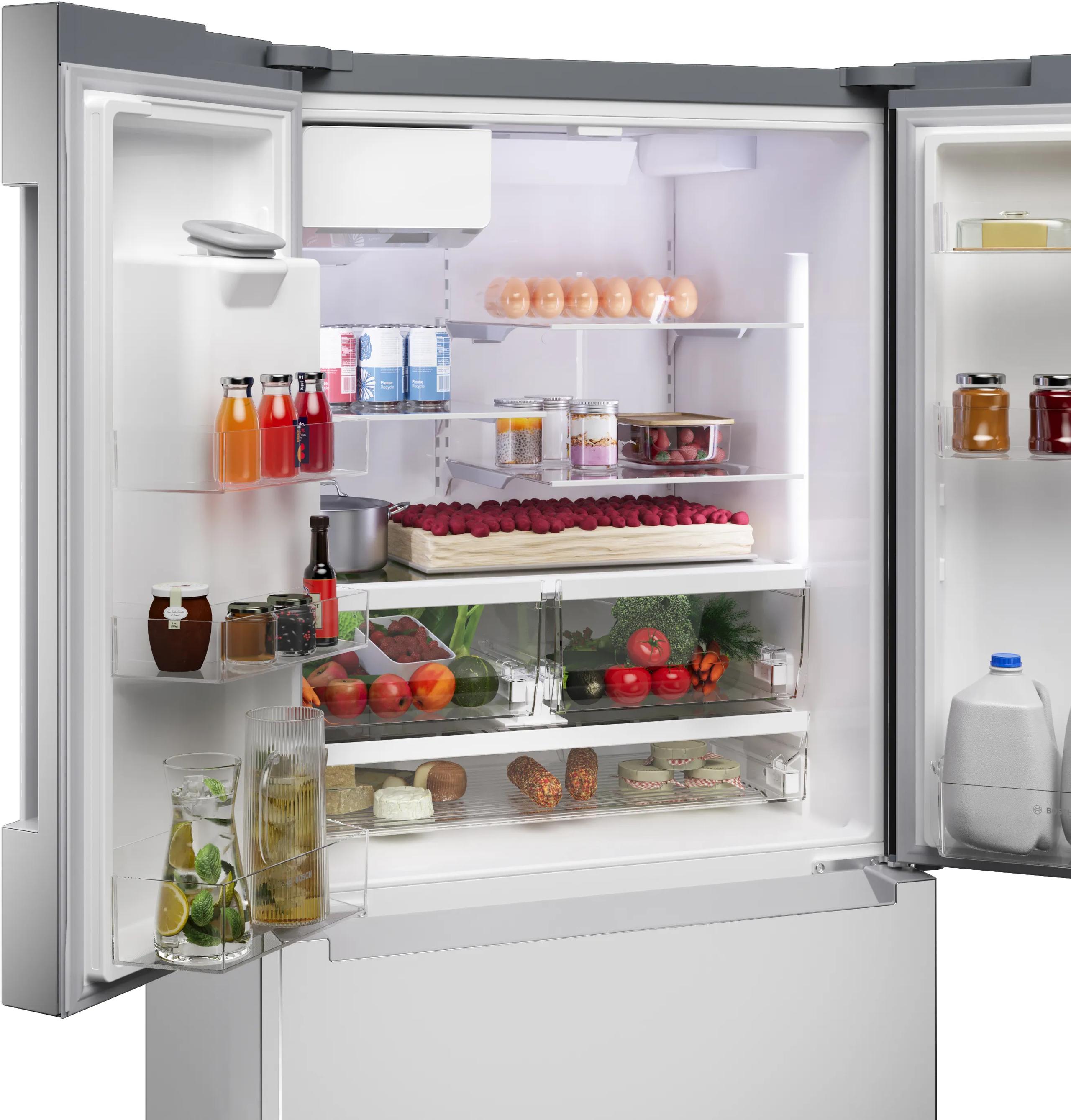 Bosch B36CD10ENS 100 Series French Door Bottom Mount Refrigerator 36