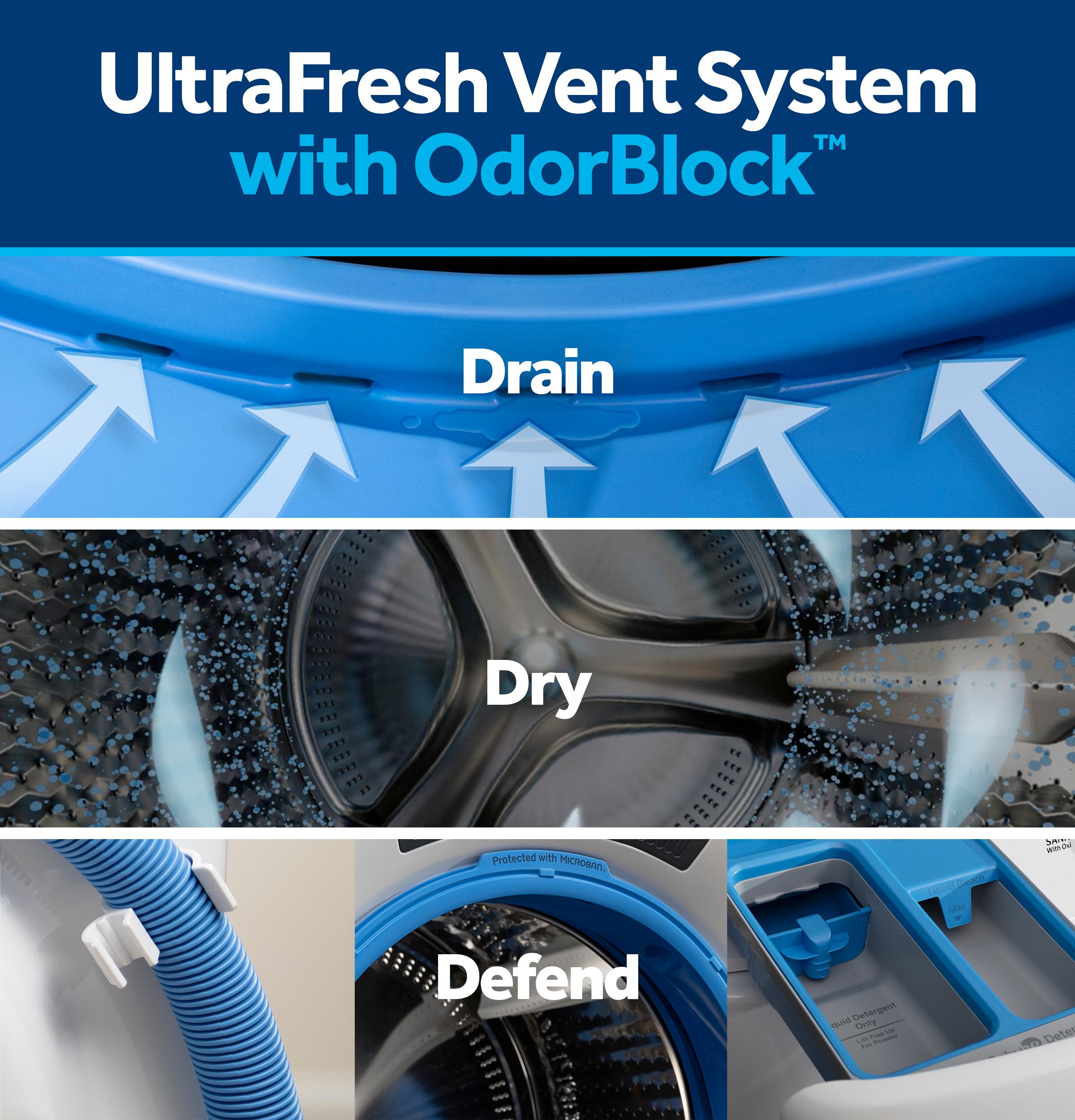 Ge Appliances GFW350SSYWW Ge® Energy Star® 4.6 Cu. Ft. Capacity Smart Front Load Washer With Ultrafresh Vent System With Odorblock™