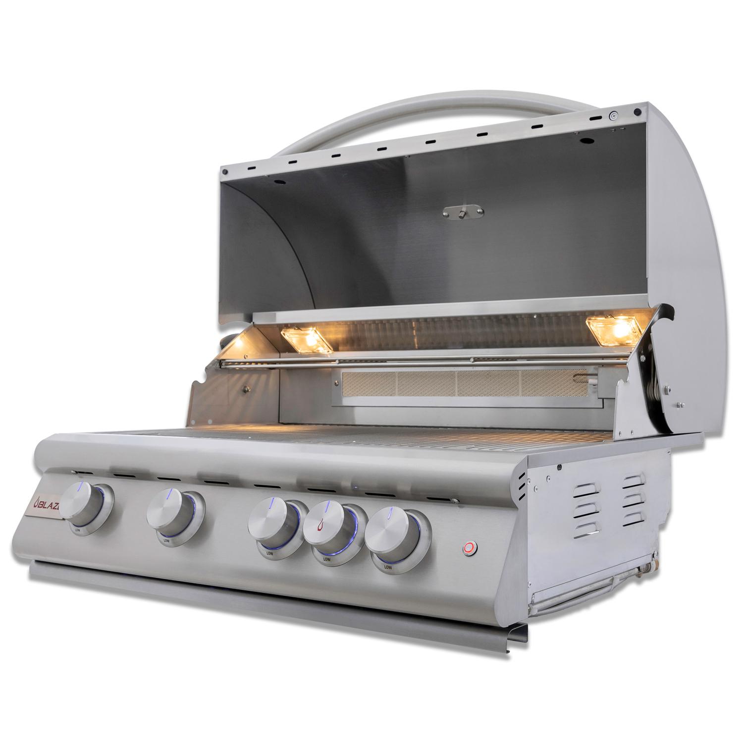 Blaze Grills BLZ4LTE3LP Blaze 32-Inch 4-Burner Premium Lte+ Gas Grill With Rear Burner And Built-In Lighting System, With Fuel Type - Propane