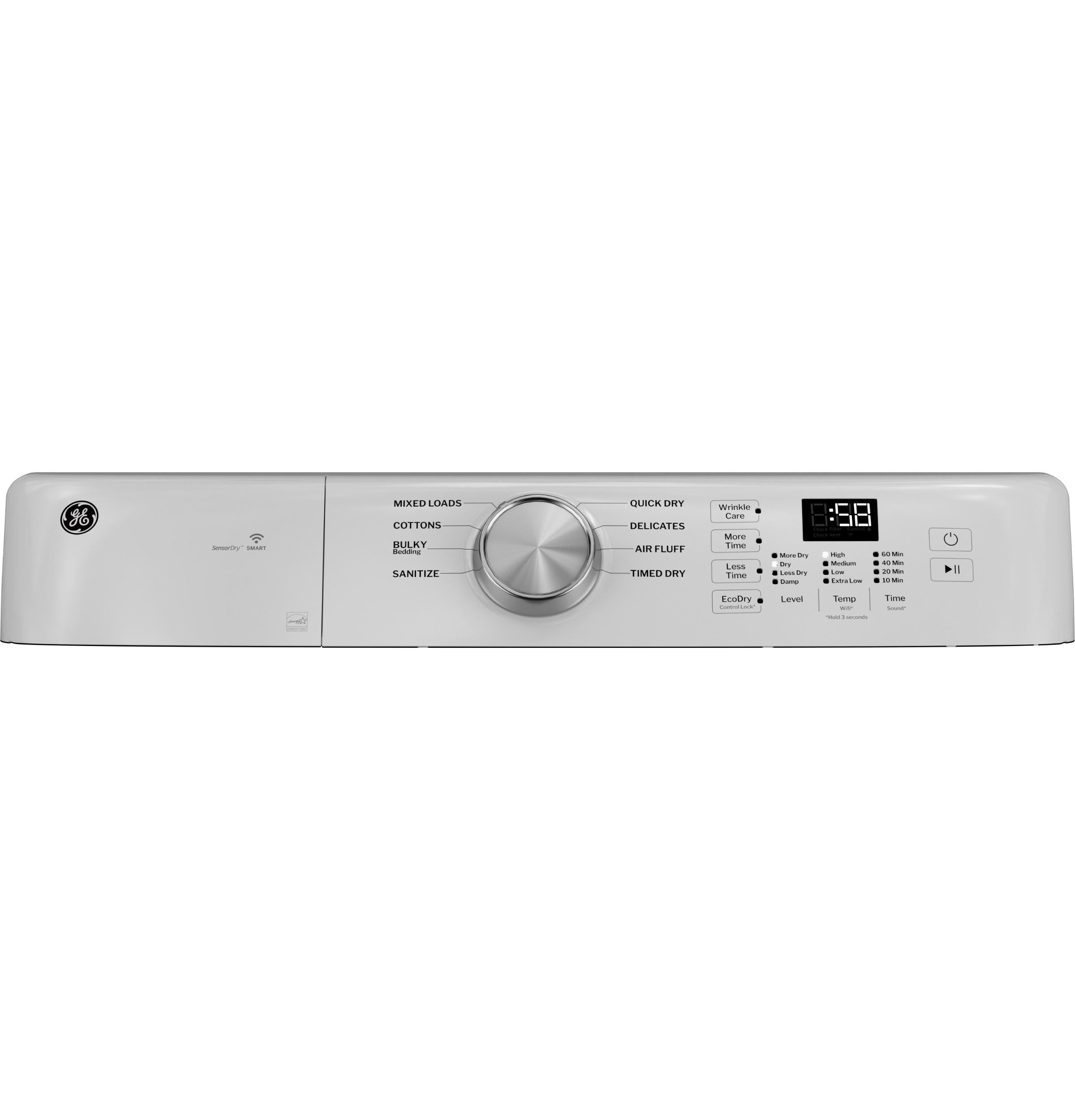 Ge Appliances GFD35ESSYWW Ge® Energy Star® 7.8 Cu. Ft. Capacity Smart Front Load Electric Dryer