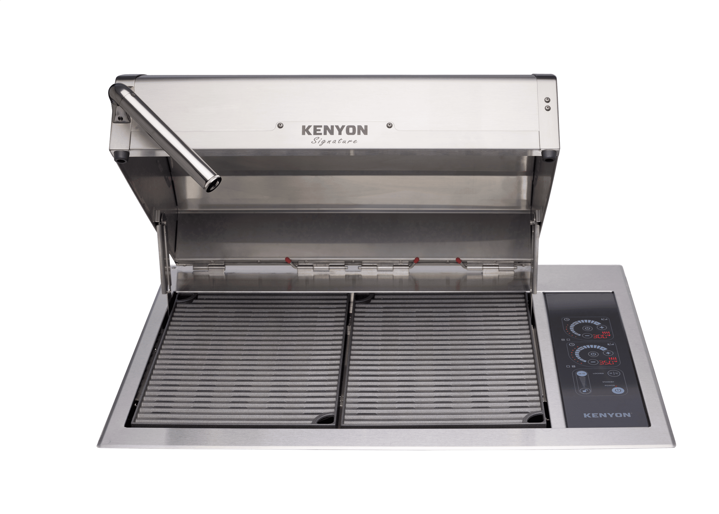 Kenyon B70429NHWCFWHITECARBONFIBERWITHLIGHTEDHANDLE Signature Grill
