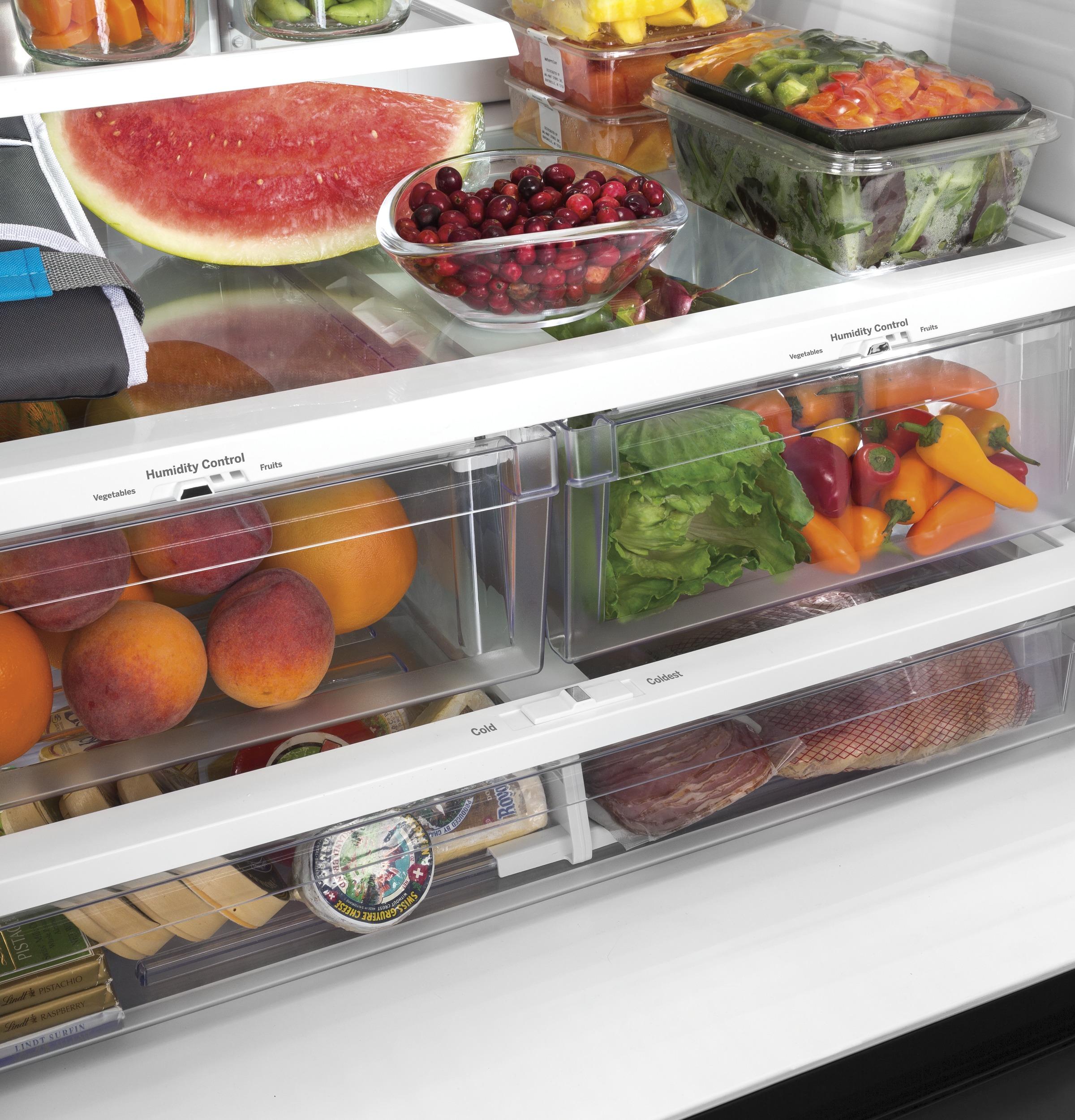 Ge Appliances GWE22JYMFS Ge® Energy Star® 21.9 Cu. Ft. Fingerprint Resistant Counter-Depth French-Door Refrigerator