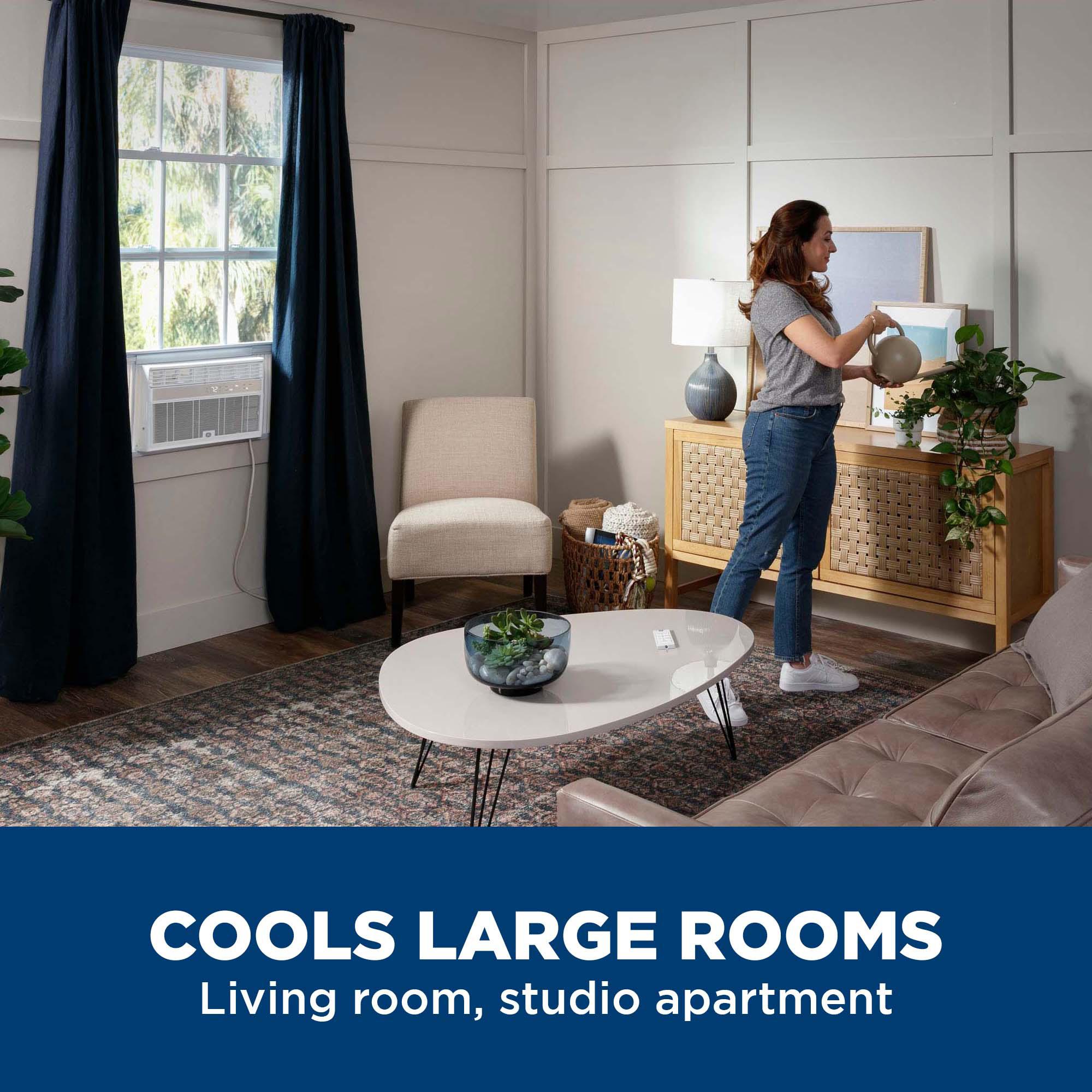 Ge Appliances AWCS14WWF Ge® 14,000 Btu Smart Electronic Window Air Conditioner For Large Rooms Up To 700 Sq. Ft.
