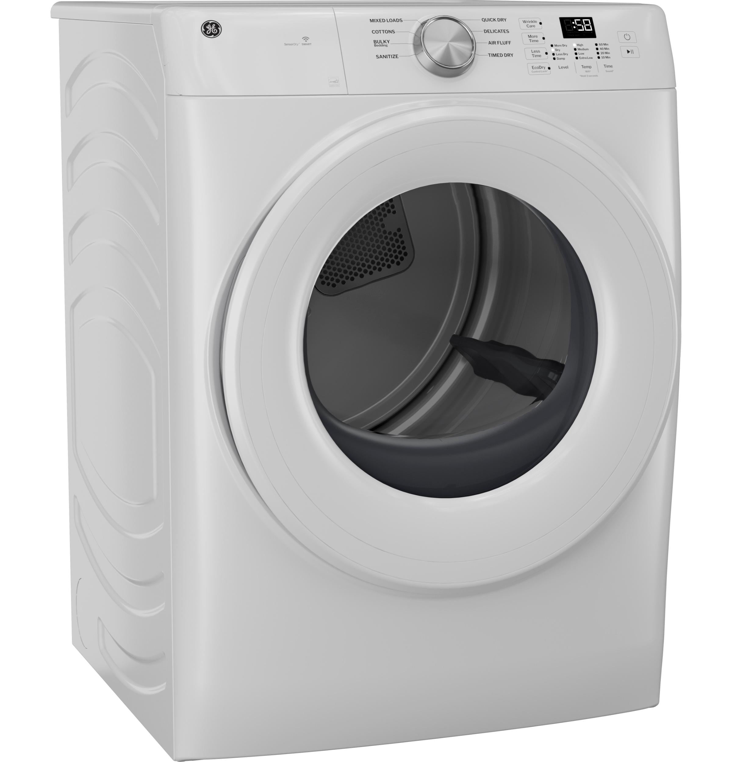 Ge Appliances GFD35ESSYWW Ge® Energy Star® 7.8 Cu. Ft. Capacity Smart Front Load Electric Dryer