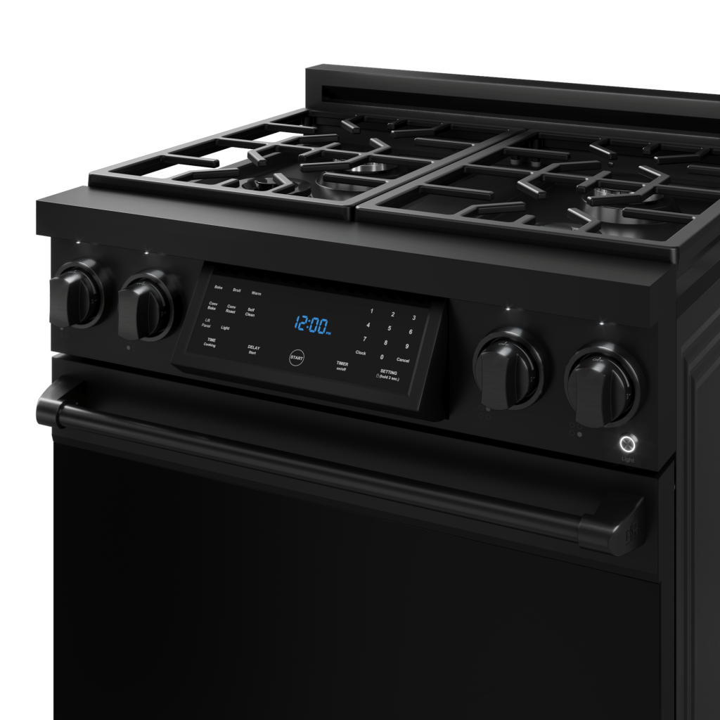 Thor Kitchen RSG30B 30 Inch Professional Gas Range With Tilt Panel Touch Control In Black Gordon Ramsay Series - Rsg30B