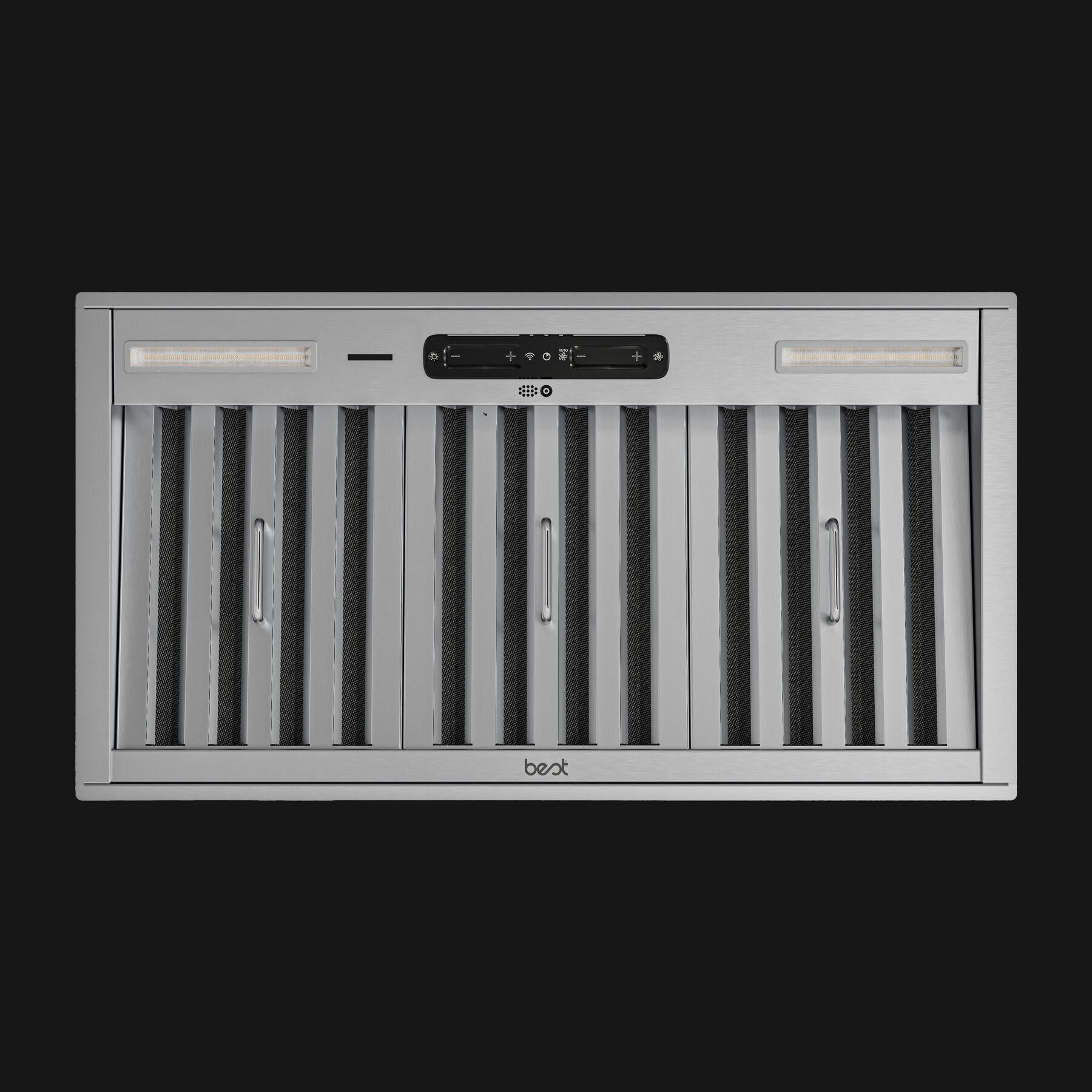 Best Range Hoods HBN224812SS 48-Inch Built-In Range Hood With True Iq Blower System, 1240 Truecfm, Stainless Steel (Hbn22 Series)