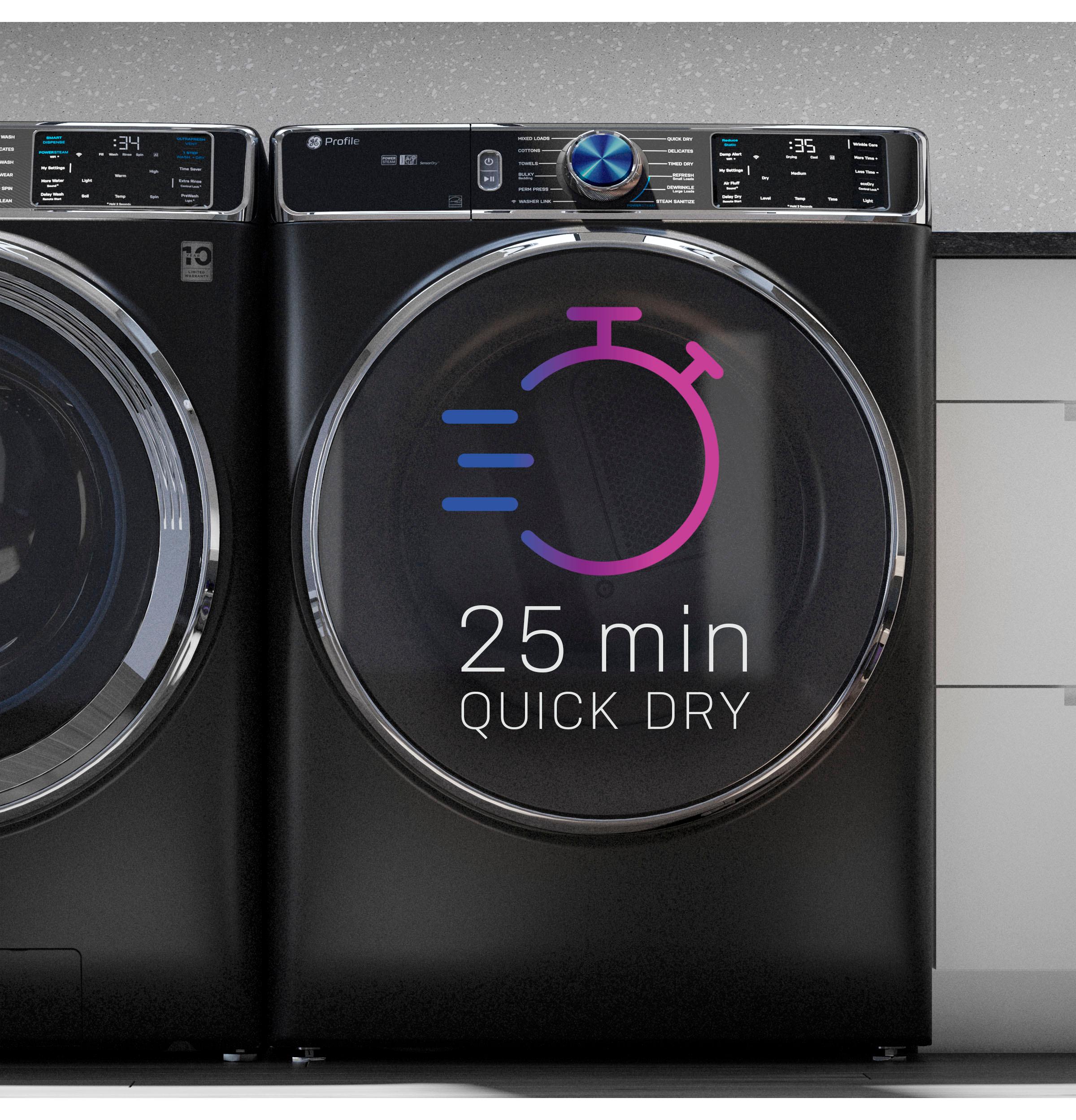 Ge Appliances PFD95GSPWGN Ge Profile™ Energy Star® 7.8 Cu. Ft. Capacity Smart Front Load Gas Dryer With Steam And Sanitize Cycle