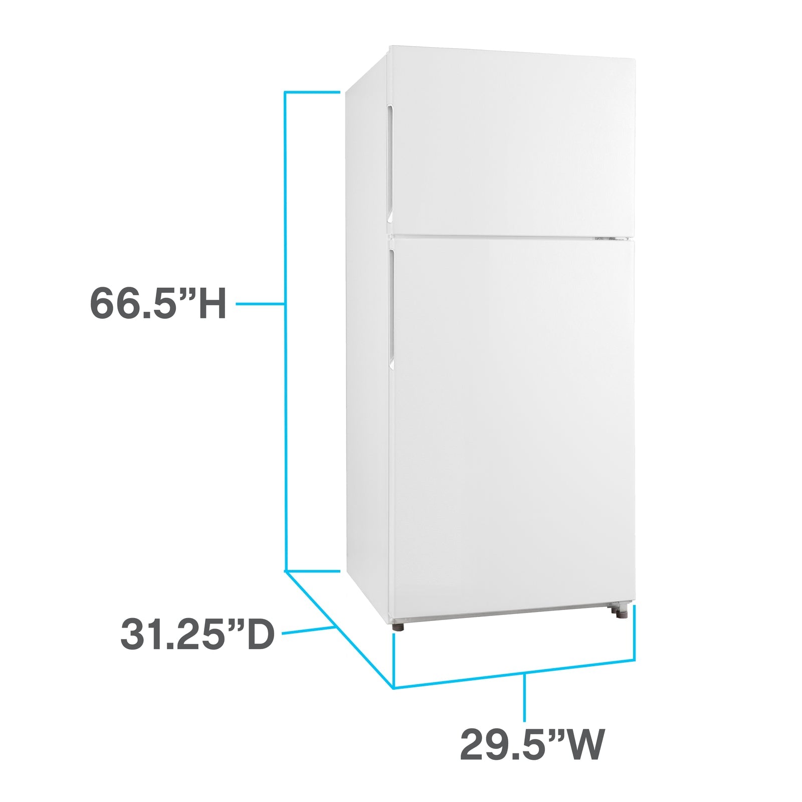 Avanti FF18D0W4 Avanti Frost-Free Apartment Size Refrigerator, 18.0 Cu. Ft. - White / 18 Cu. Ft.