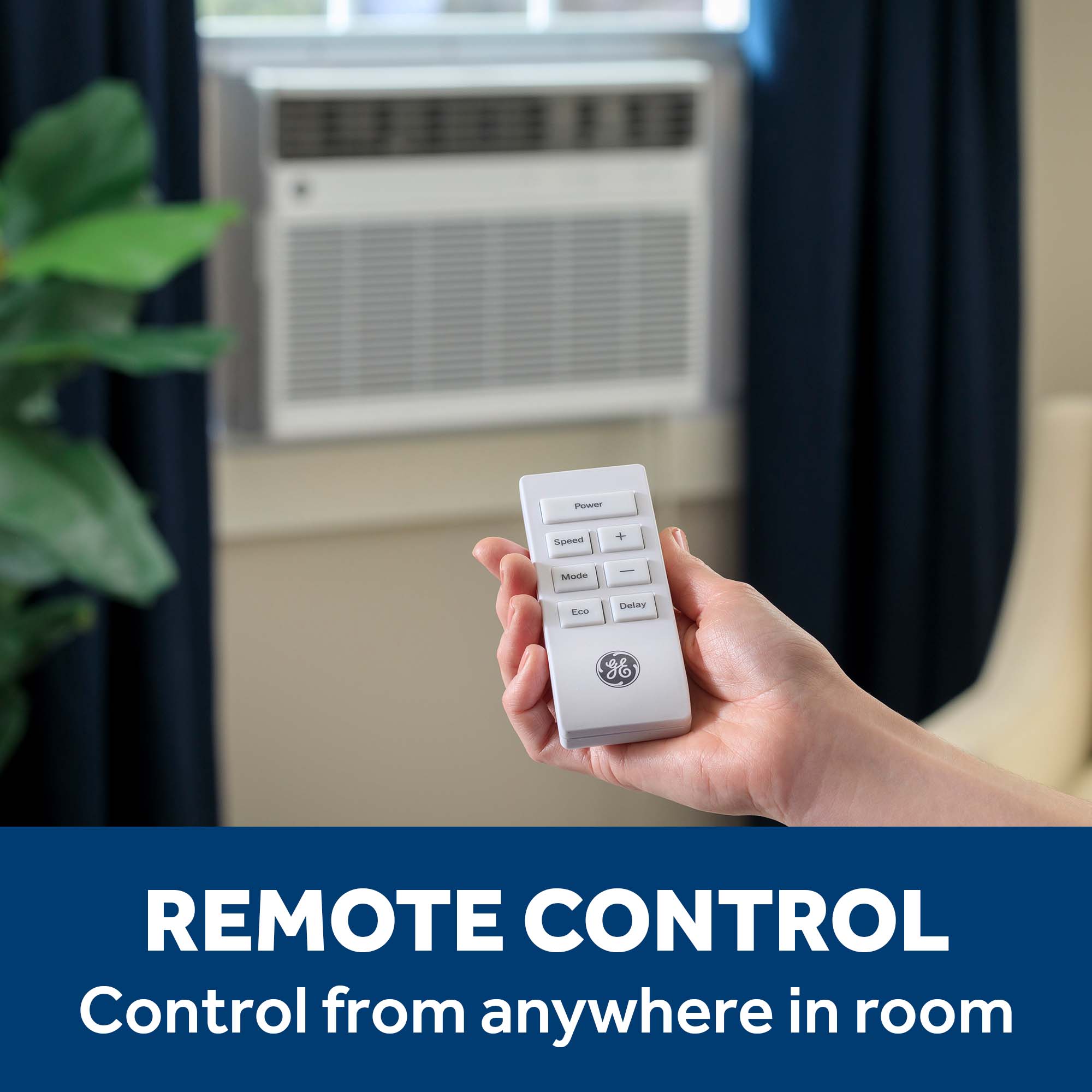 Ge Appliances AWGH24WWF Ge® 24,000 Btu Smart Heat/Cool Electronic Window Air Conditioner For Extra-Large Rooms Up To 1,500 Sq. Ft.