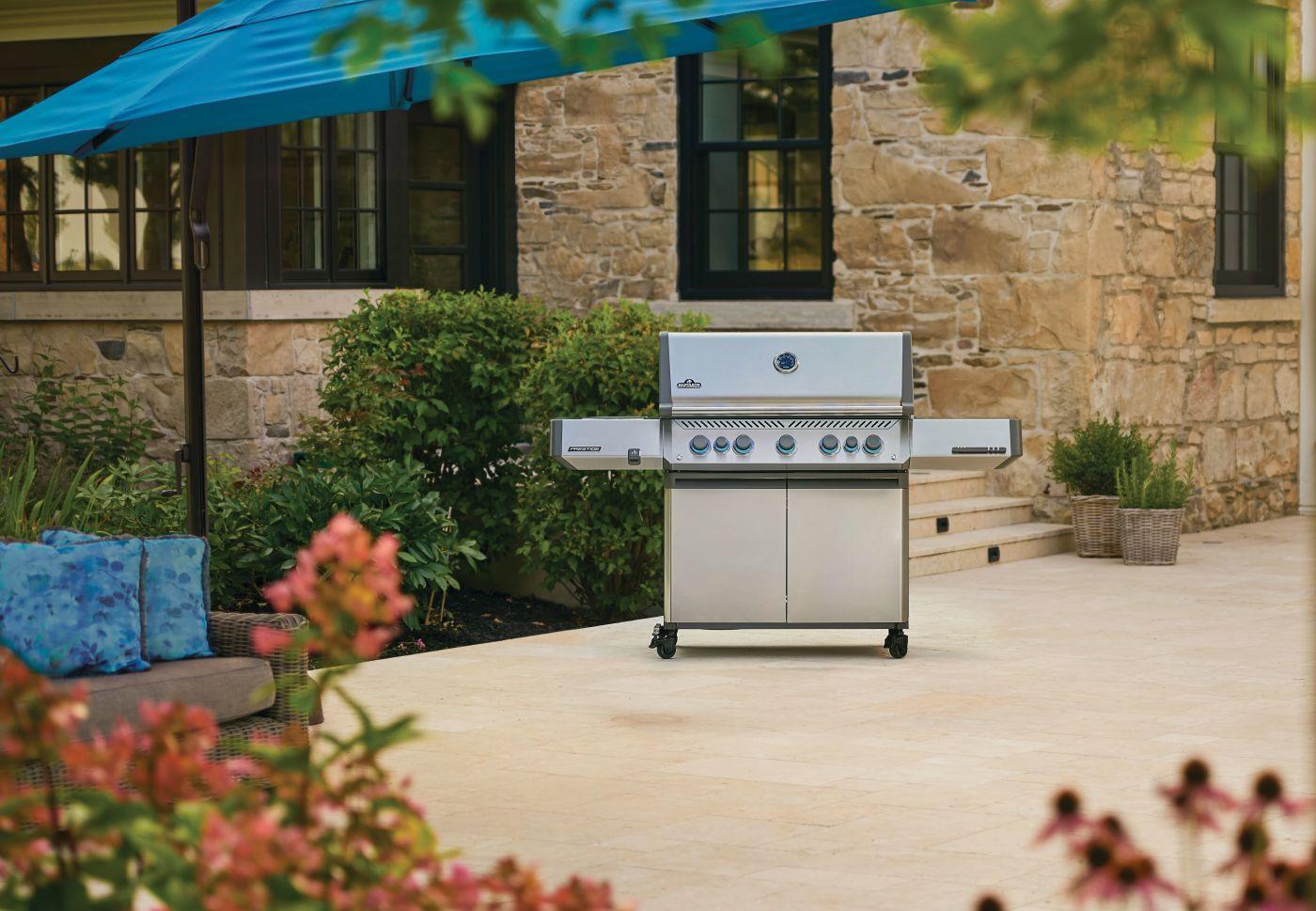 Napoleon Bbq P665VRSIBNSS Prestige 665 Rsib With Infrared Side And Rear Burner , Natural Gas, Stainless Steel