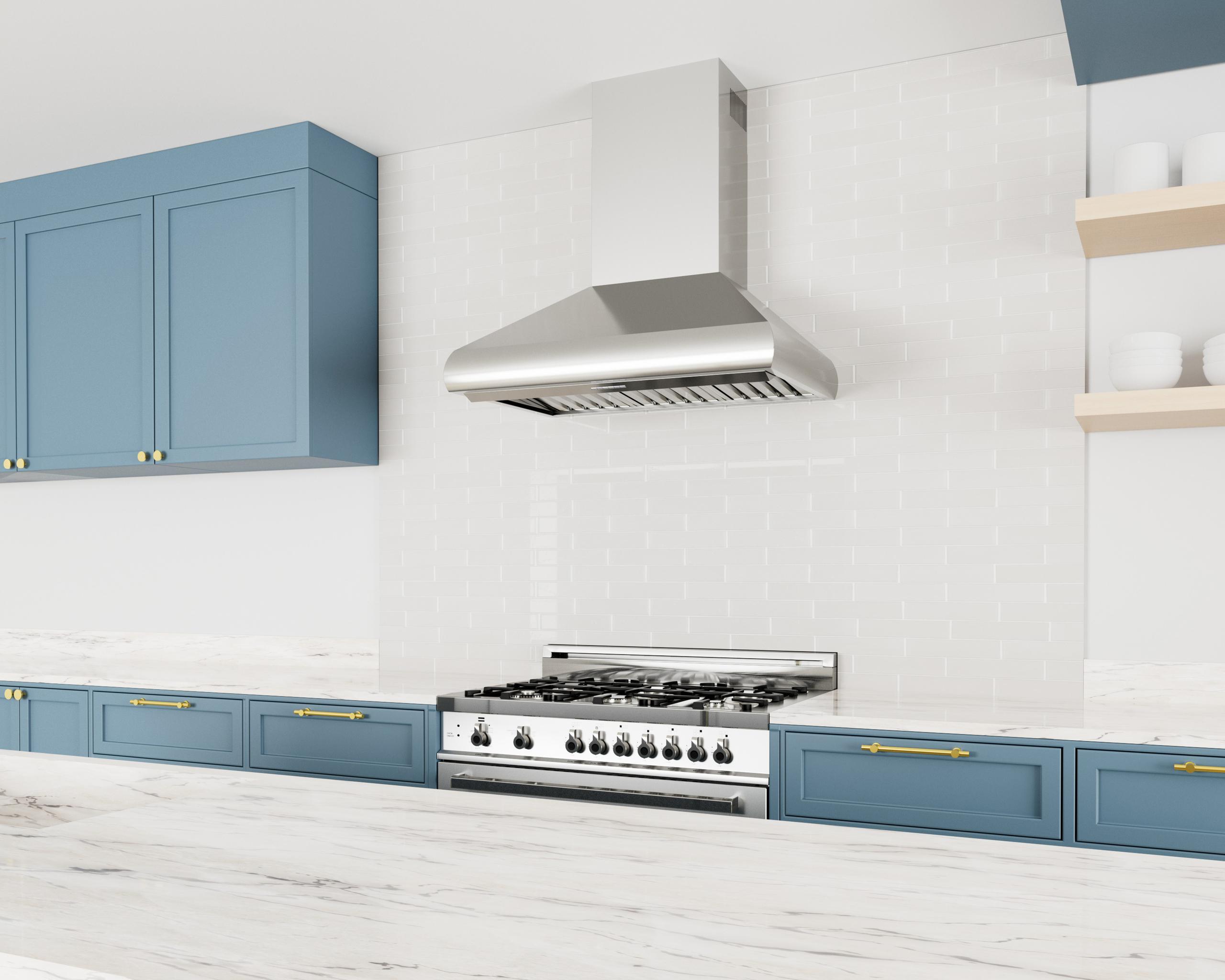 Xo Appliance XOVW36KSE 36In Pro Wall Chimney Hood Ss Rounded Lip 1000 Cfm