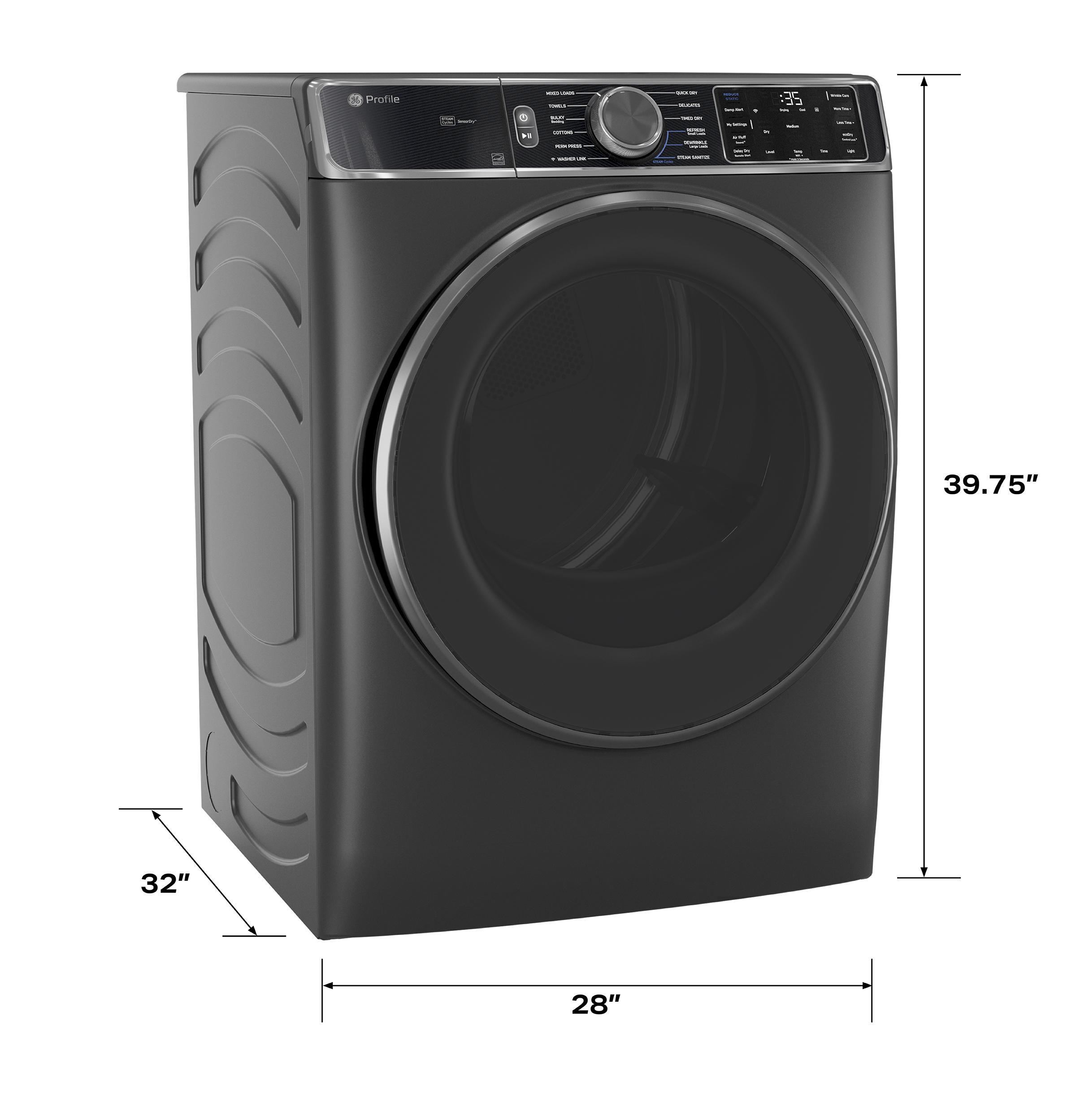 Ge Appliances PFD95ESPWGN Ge Profile™ Energy Star® 7.8 Cu. Ft. Capacity Smart Front Load Electric Dryer With Steam And Sanitize Cycle