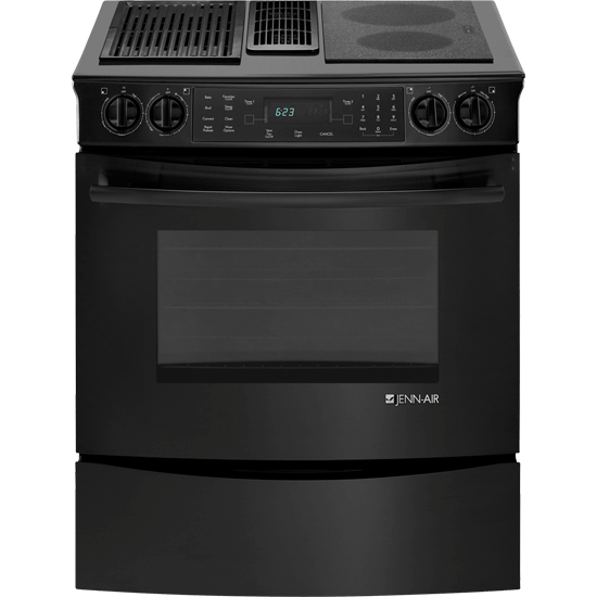 Jennair JES9860CAB Slide-In Modular Electric Downdraft Range With Convection, 30