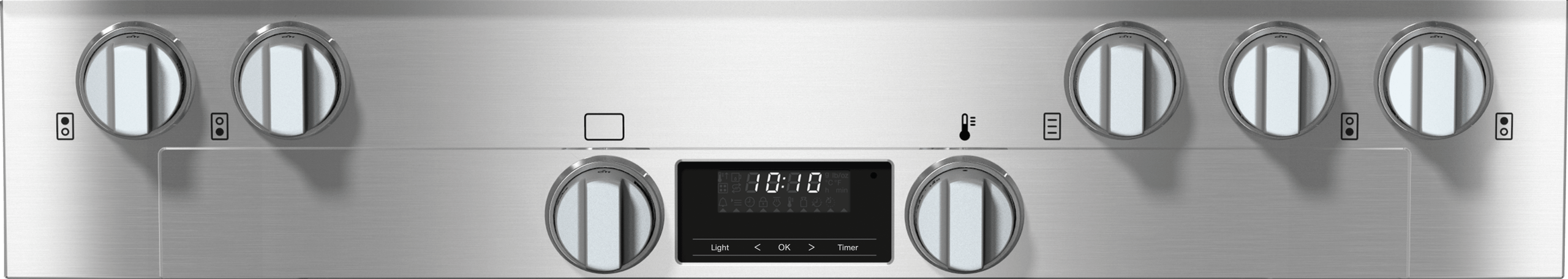 Miele HR11353GAGGR Hr 1135-3 G Ag Gr - 36" Range All Gas With Directselect, Twin Convection Fans And M Pro Dual Stacked Burners