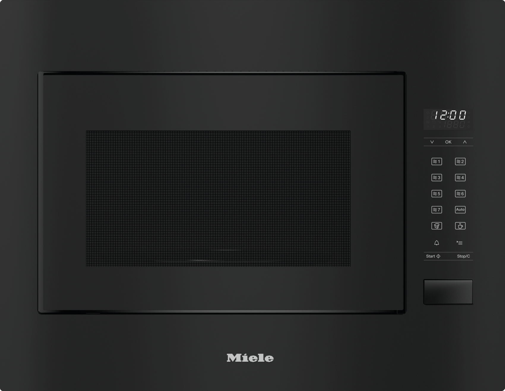 Miele M2241SCOB M 2241 Sc Obsidian Black - Built-In Microwave Oven, 24