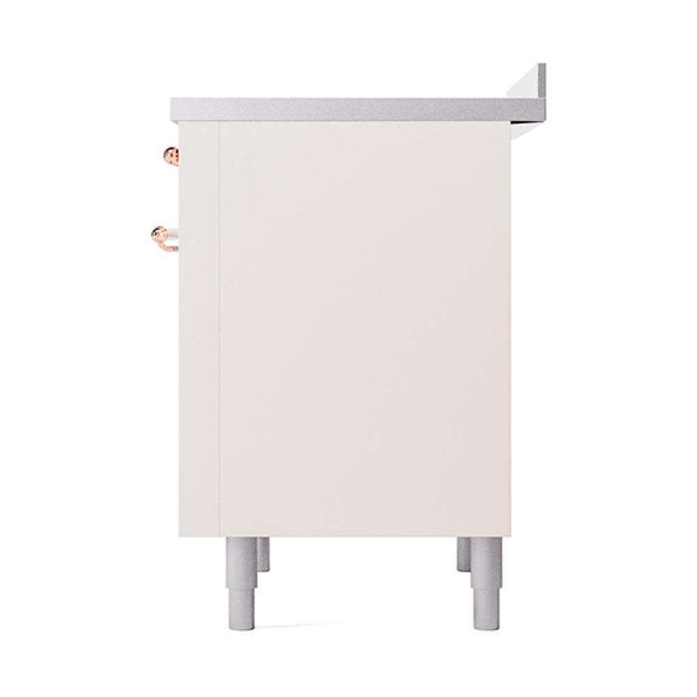 Ilve UNI366QNMPAWP Ilve Uni366Qnmpawp Nostalgie Ii Noblesse 36" Induction Range (Solid Door, Antique White, Copper)