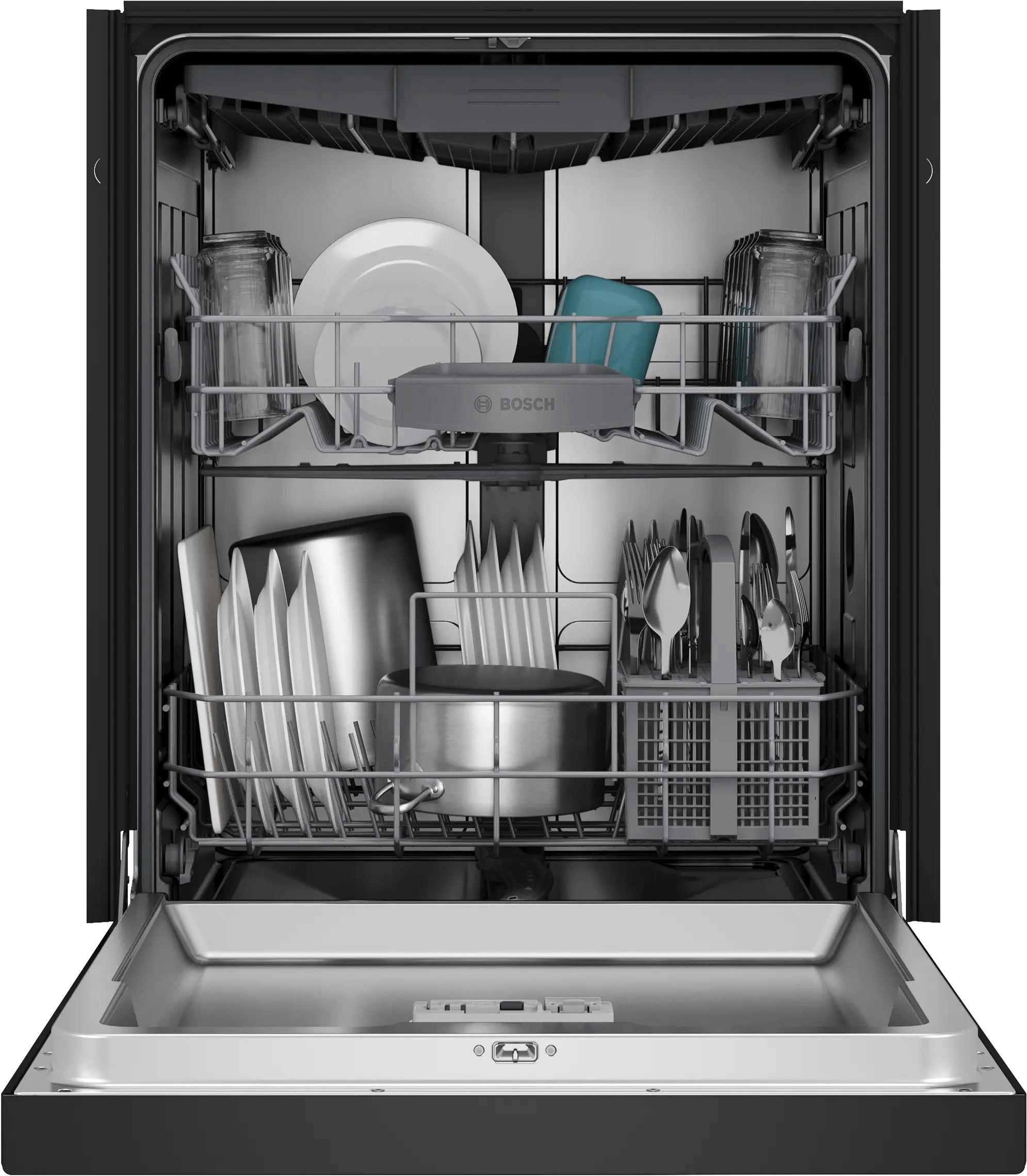 Bosch SHE43DM6N 300 Recessed Handle, 48 Dba, Standard 3Rd Rack, Puredry - Bl