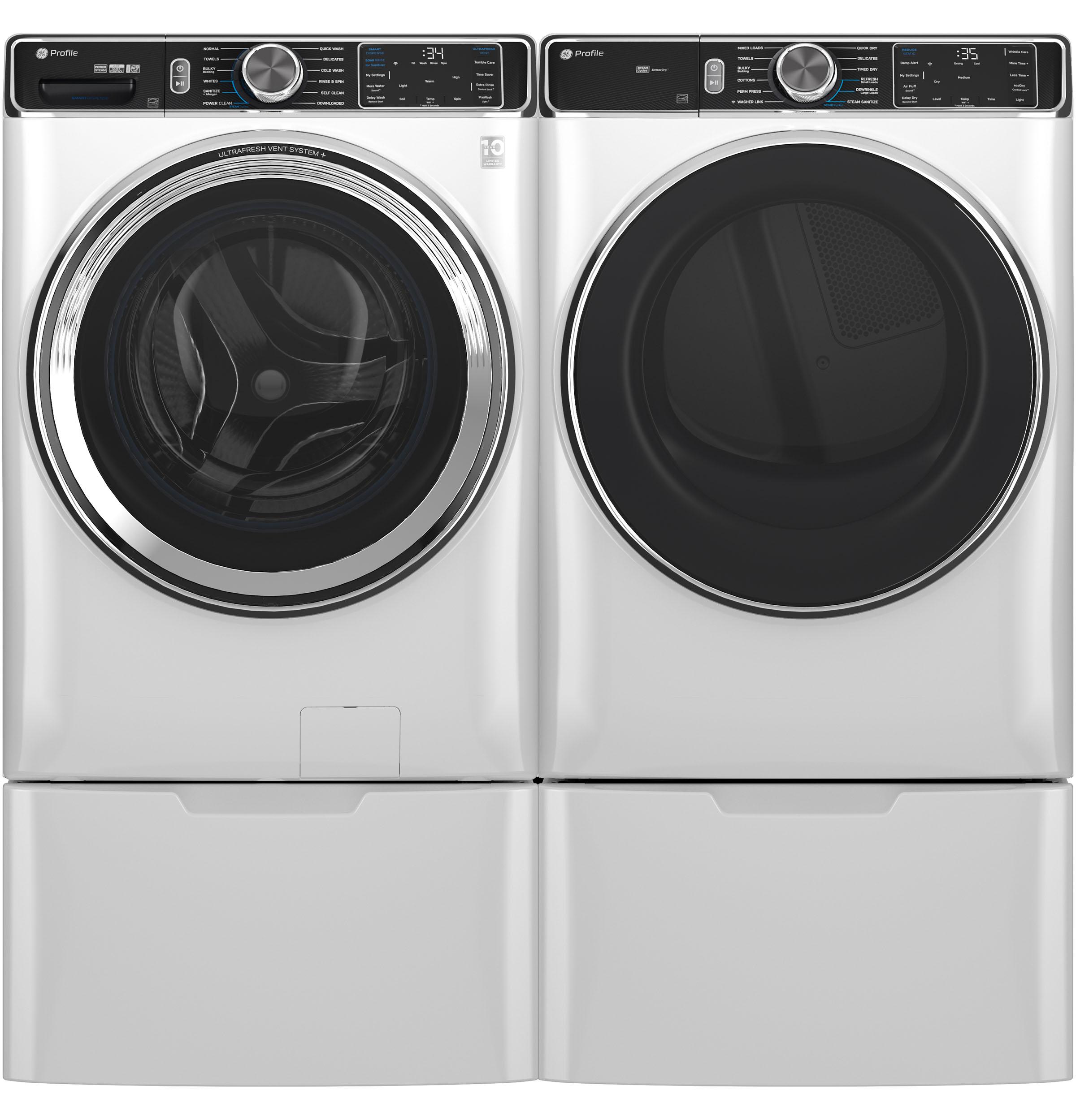 Ge Appliances PFD87GSSVWW Ge Profile™ 7.8 Cu. Ft. Capacity Smart Front Load Gas Dryer With Steam And Sanitize Cycle