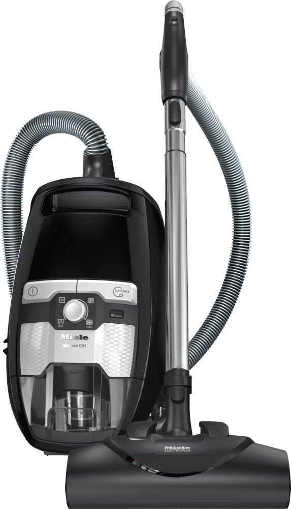 Miele BLIZZARD CX1 LIGHTNING POWERLINE SKCE 0OBSIDIAN BLACK Blizzard Cx1 Lightning Powerline - Skce0 - Bagless Canister Vacuum Cleaners With Electrobrush For Thorough Cleaning Of Heavy-Duty Carpeting.