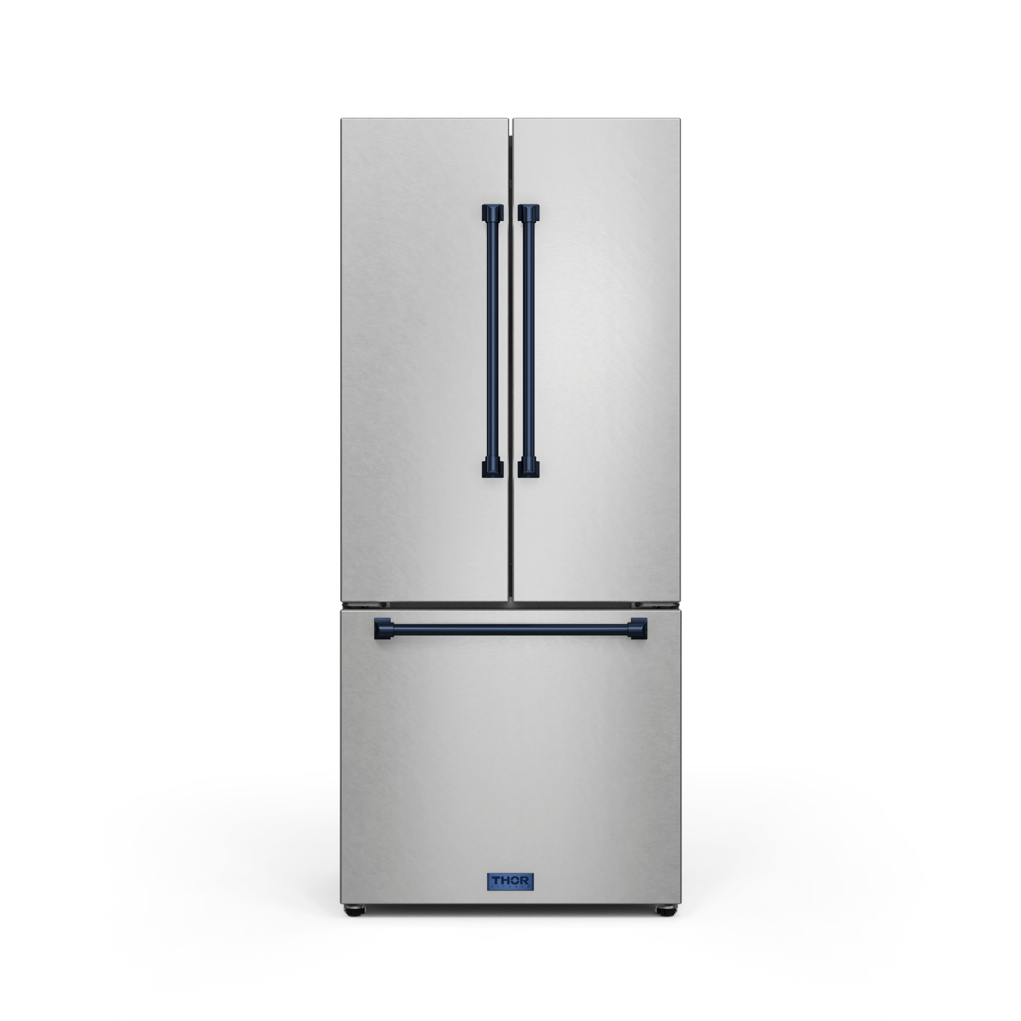 Thor Kitchen RF3017FFD99BLU 30 Inch 17.7 Cu Ft French Door Counter Depth Refrigerator With Ice Maker In Stainless Steel/Navy Blue Gordon Ramsay Series - Rf3017Ffd99-Blu