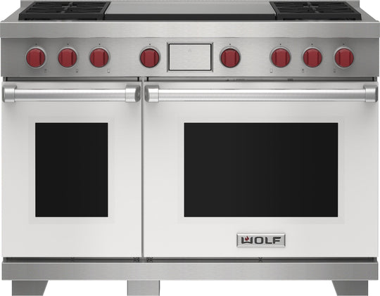 Wolf DF48450DGWHP 48" Dual Fuel Range - 4 Burners And Infrared Dual Griddle
