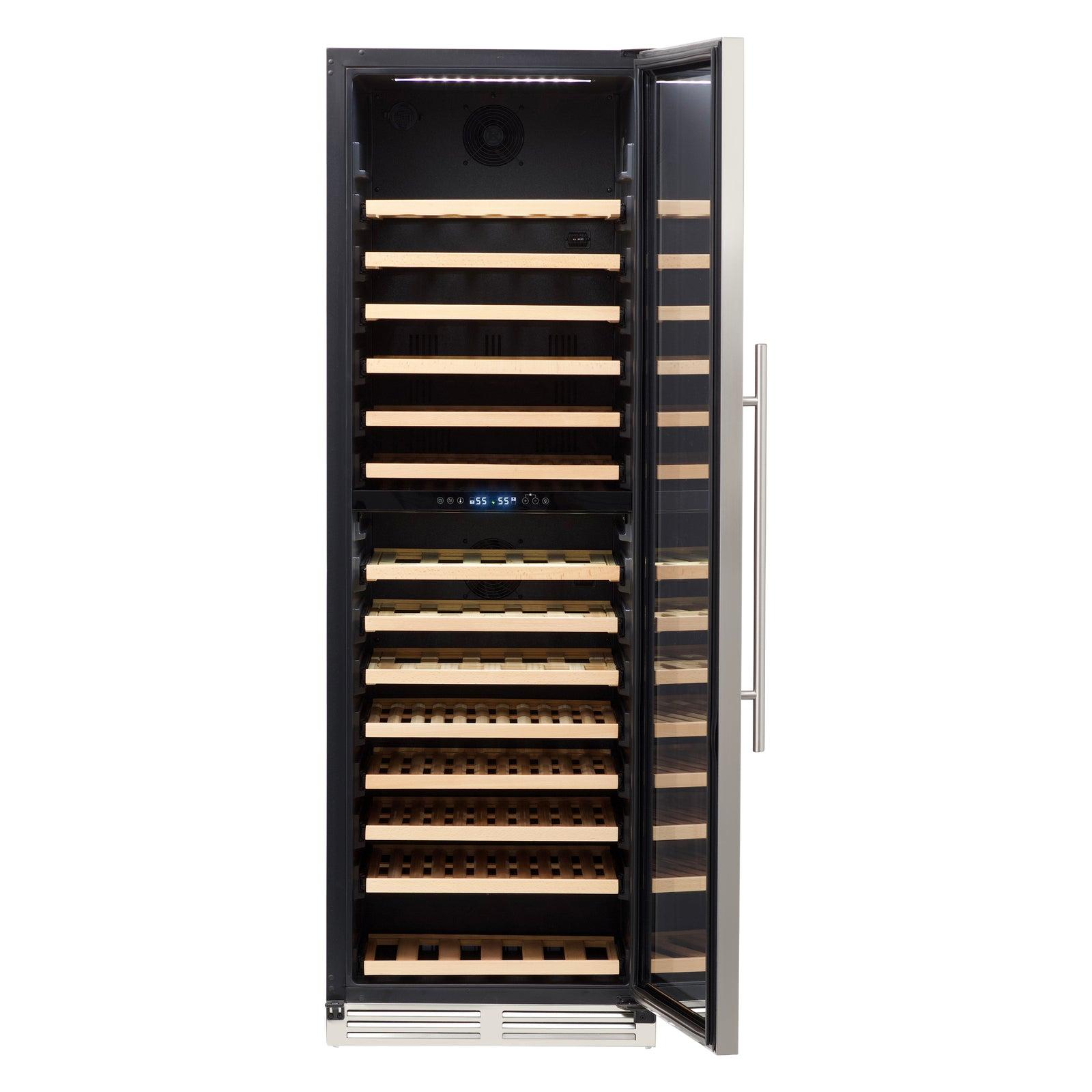 Avanti WCD165DZ3S Avanti 163 Bottle Designer Series Dual-Zone Wine Cooler - Stainless Steel / 163 Bottles