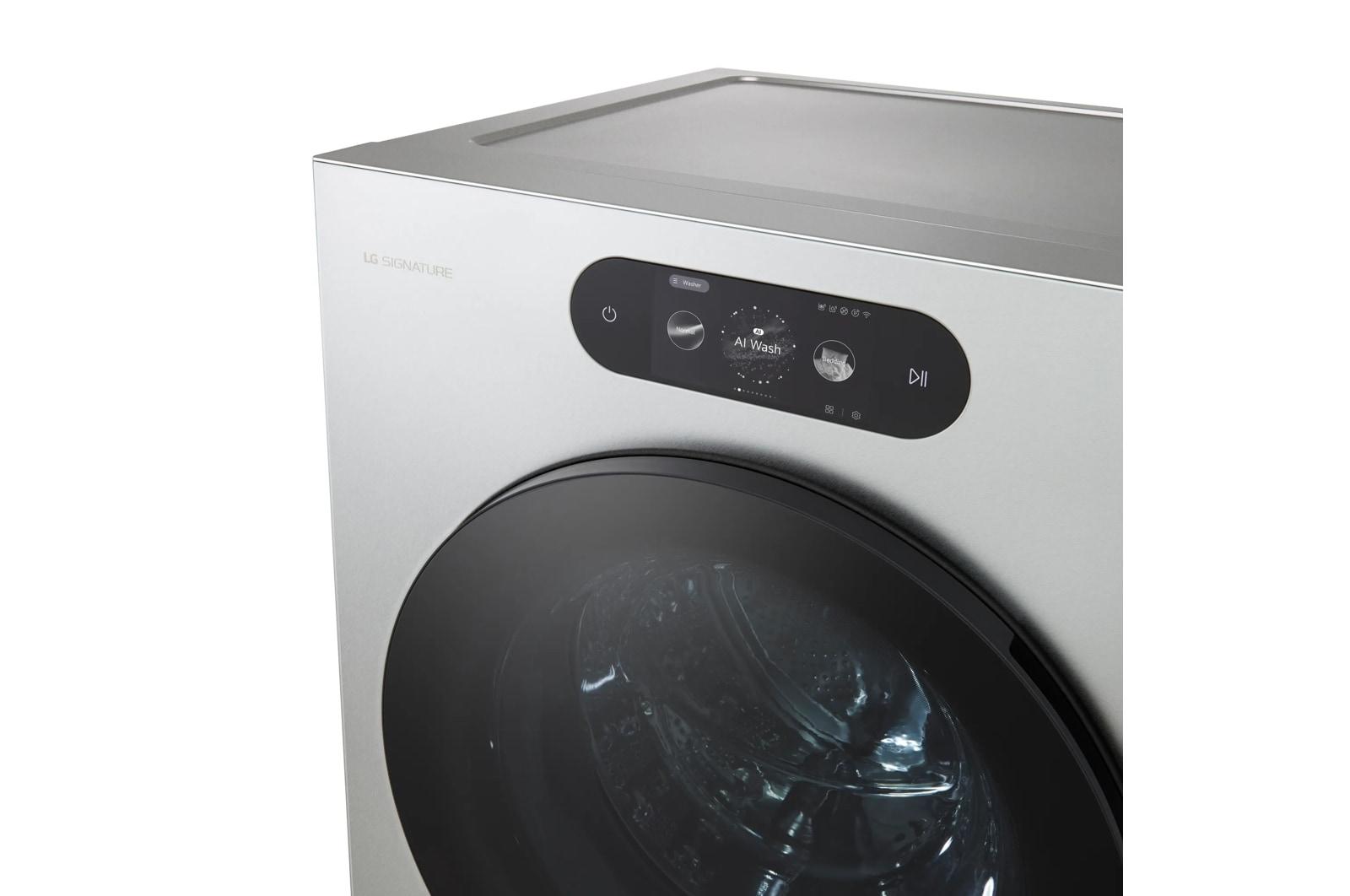 Lg WM9900HSA Lg Signature 5.8 Cu. Ft. Mega Capacity Smart Front Load Washer With Built-In Intelligence, Turbowash® 360(Degree), Ezdispense® And Touch Lcd Control