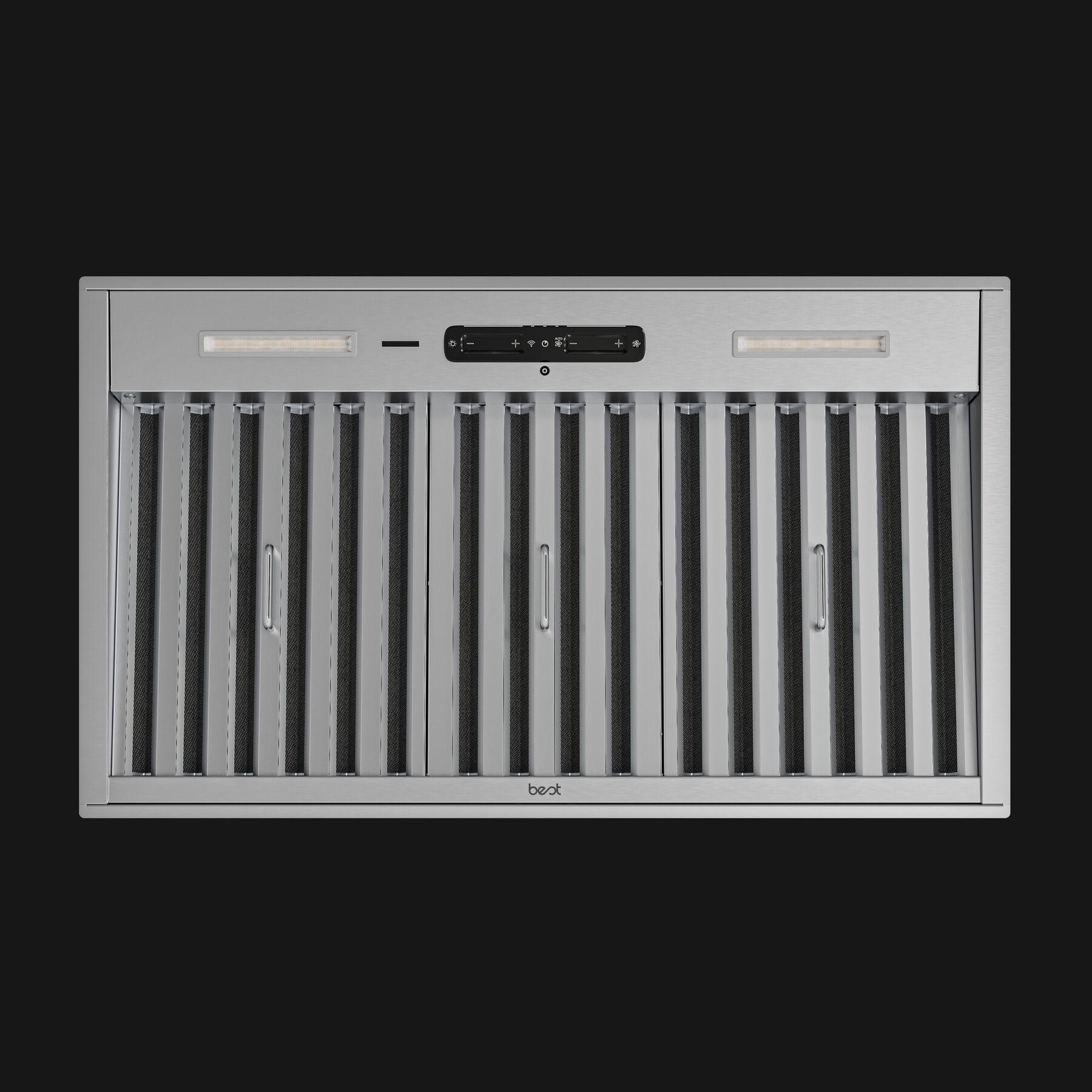 Best Range Hoods HBN348212SS 48-Inch Built-In Range Hood, 1200 Max Blower Cfm, 23-1/2" Depth, Stainless Steel (Hbn3 Series)
