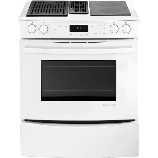 Jennair JES9750CAW Slide-In Modular Electric Downdraft Range, 30