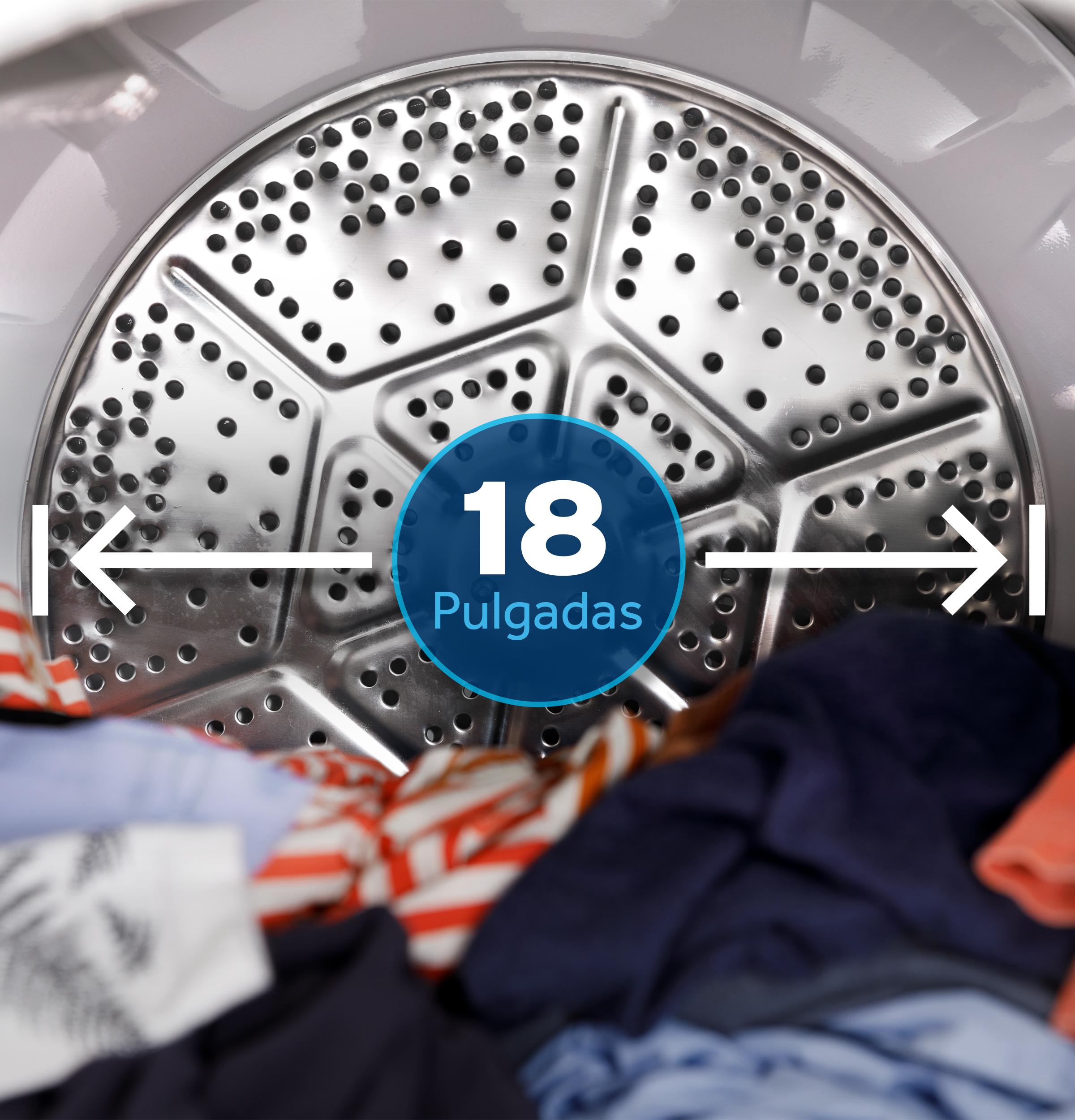 Ge Appliances ETD48GASWWB Ge® 7.2 Cu. Ft. Capacity Gas Dryer With Spanish Panel And Up To 120 Ft. Venting​