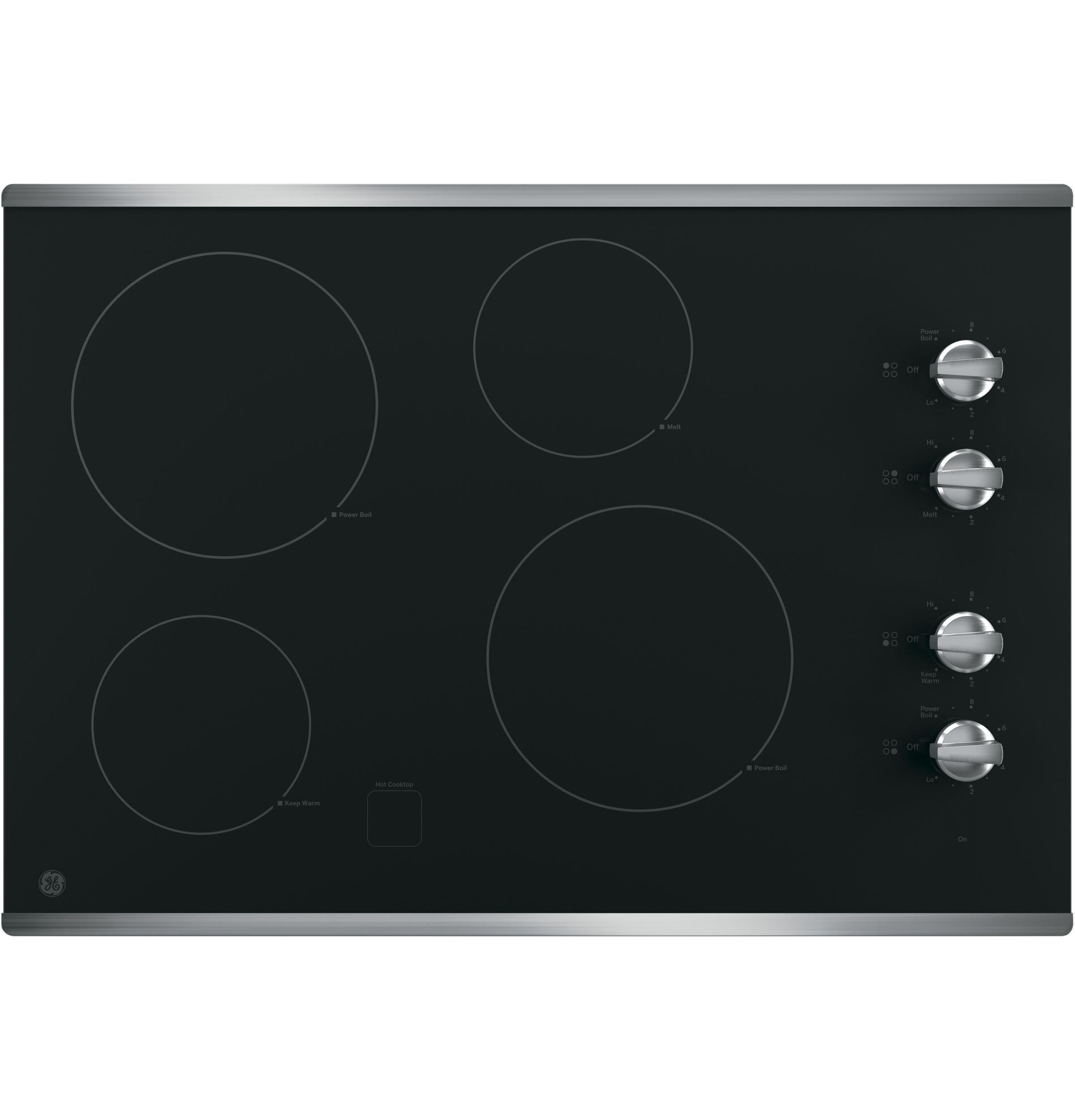 Ge Appliances JP3030SWSS Ge® 30" Built-In Knob Control Electric Cooktop