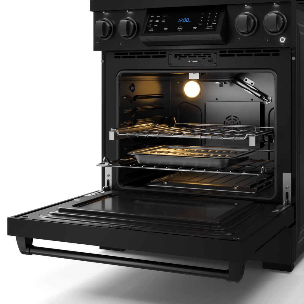 Thor Kitchen RSG30B 30 Inch Professional Gas Range With Tilt Panel Touch Control In Black Gordon Ramsay Series - Rsg30B
